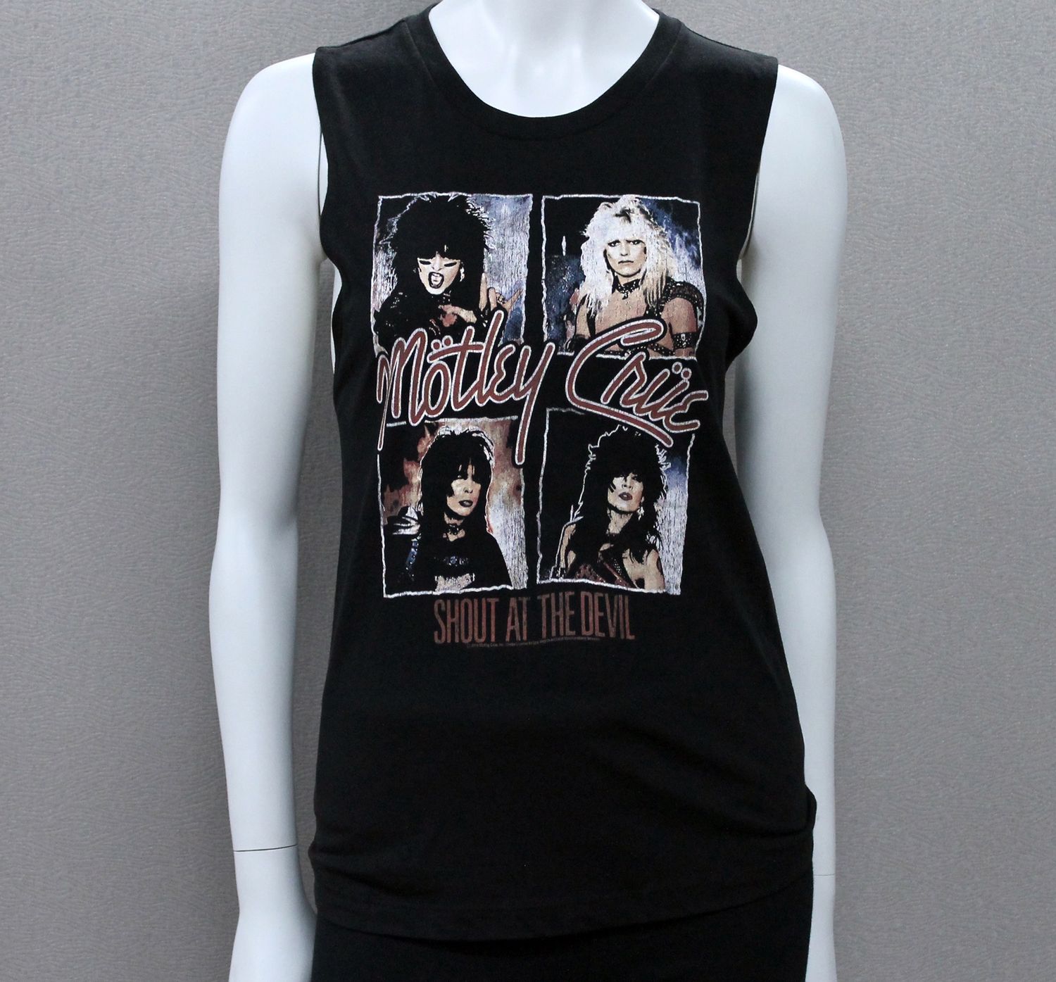Motley Crue Shout At The Devil Womens Muscle Tank - Black