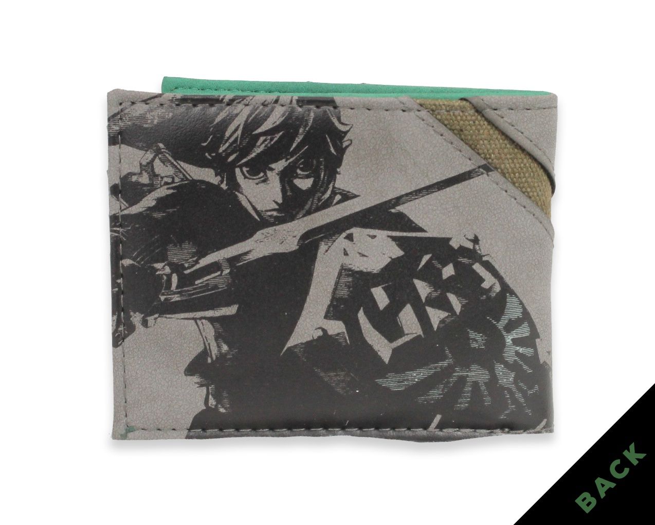 ZELDA - Silver Metal Badge Bifold Wallet