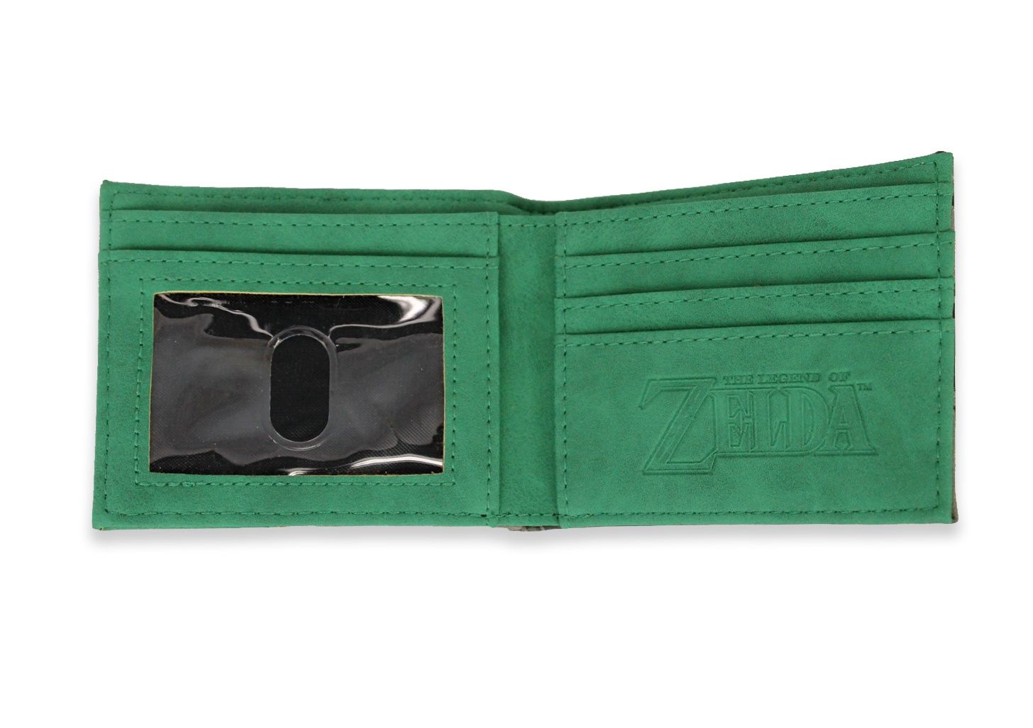 ZELDA - Silver Metal Badge Bifold Wallet