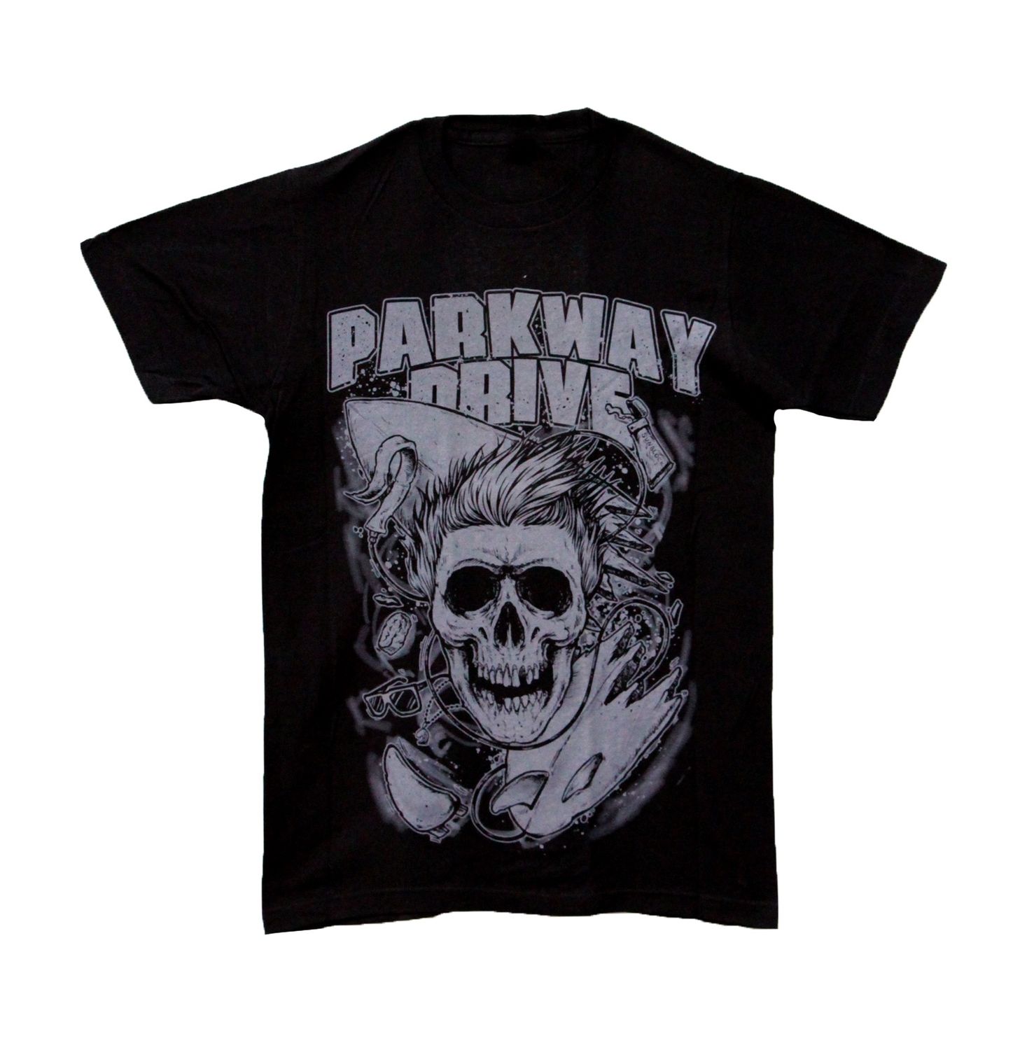 Parkway Drive Grey Skull - Black
