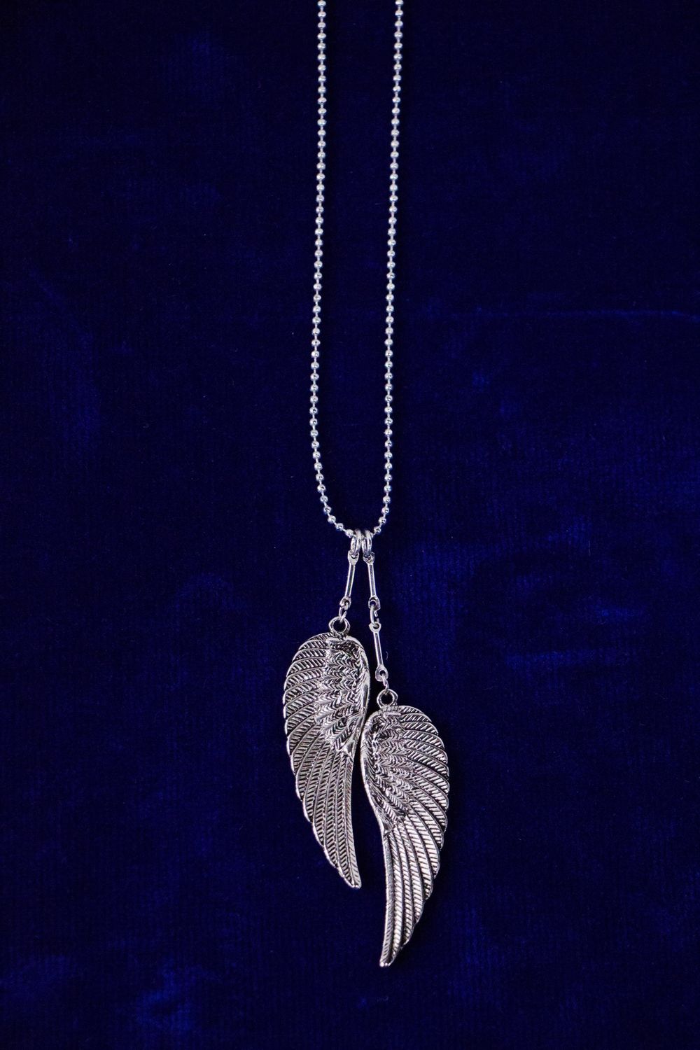 Silver Two Wings Necklace