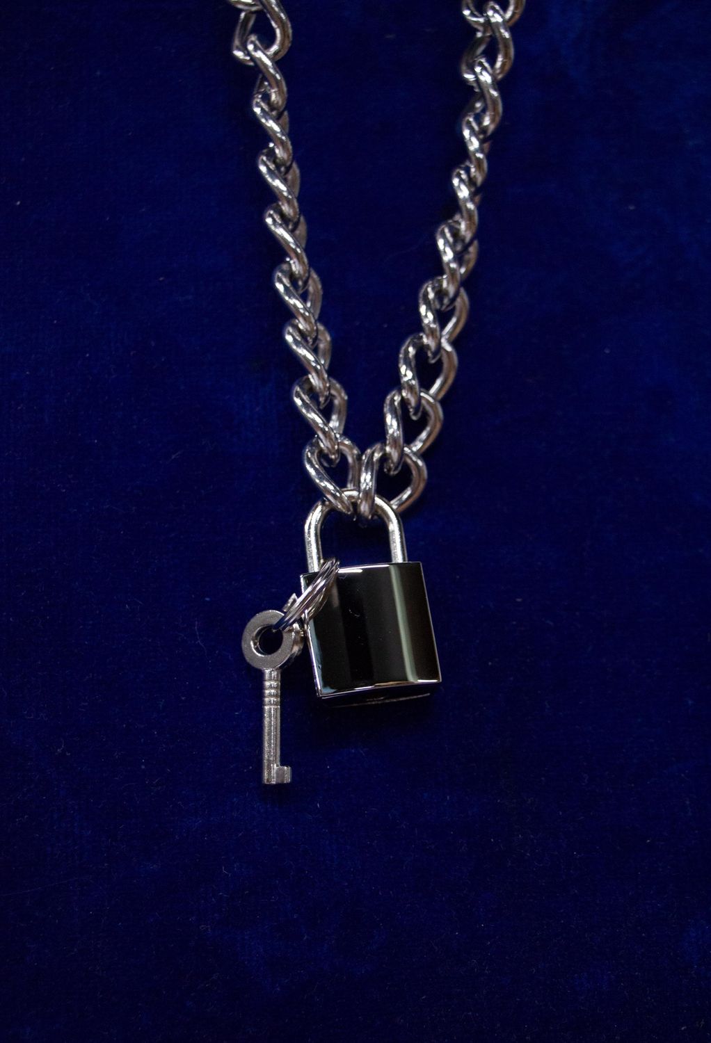 Square Lock and Key Pendant