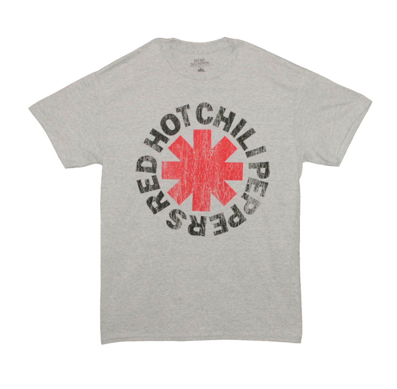 Red Hot Chili Peppers Distressed Red Asterisk-Athl Hth