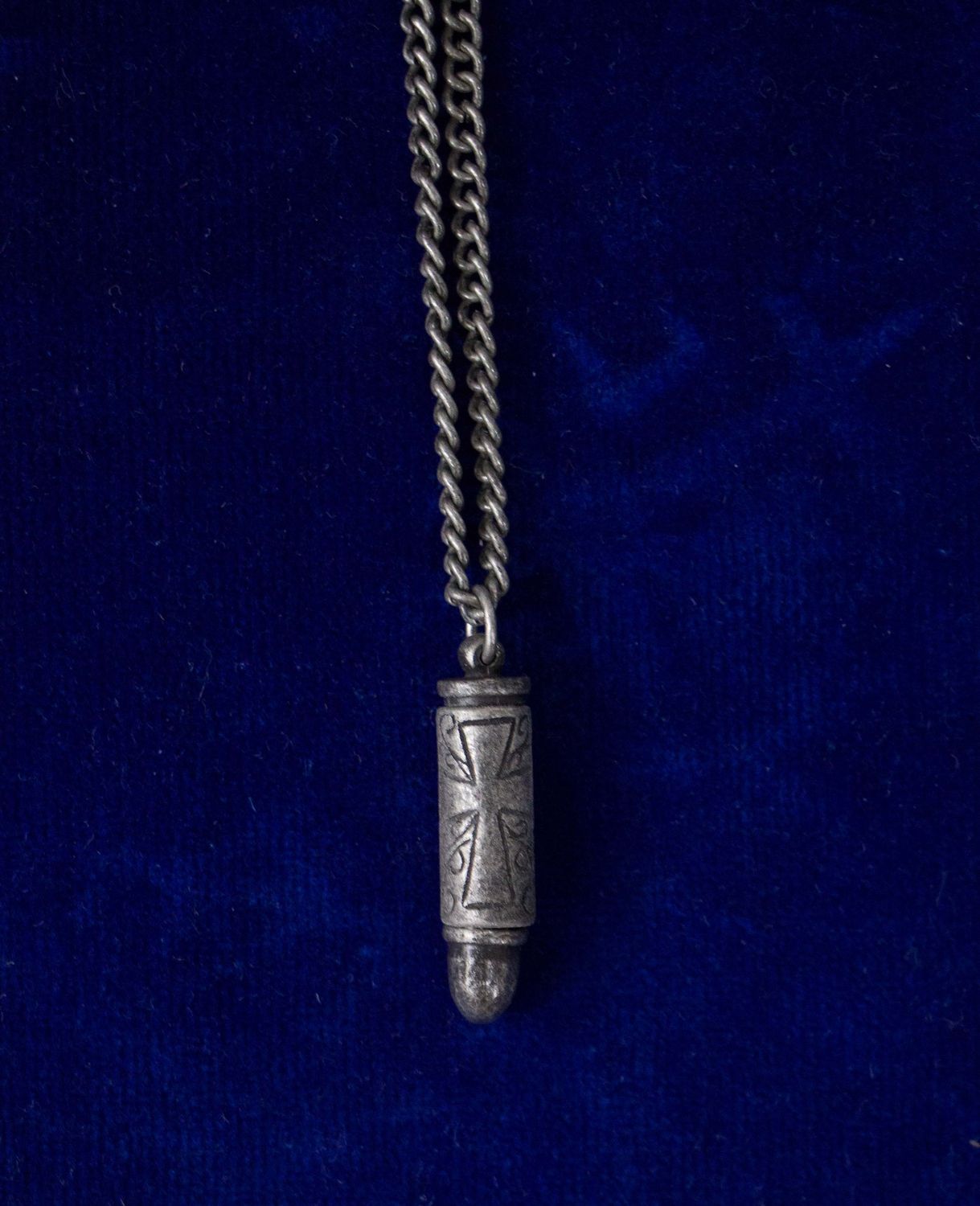 Gunmetal Bullet Engraved w/ Cross