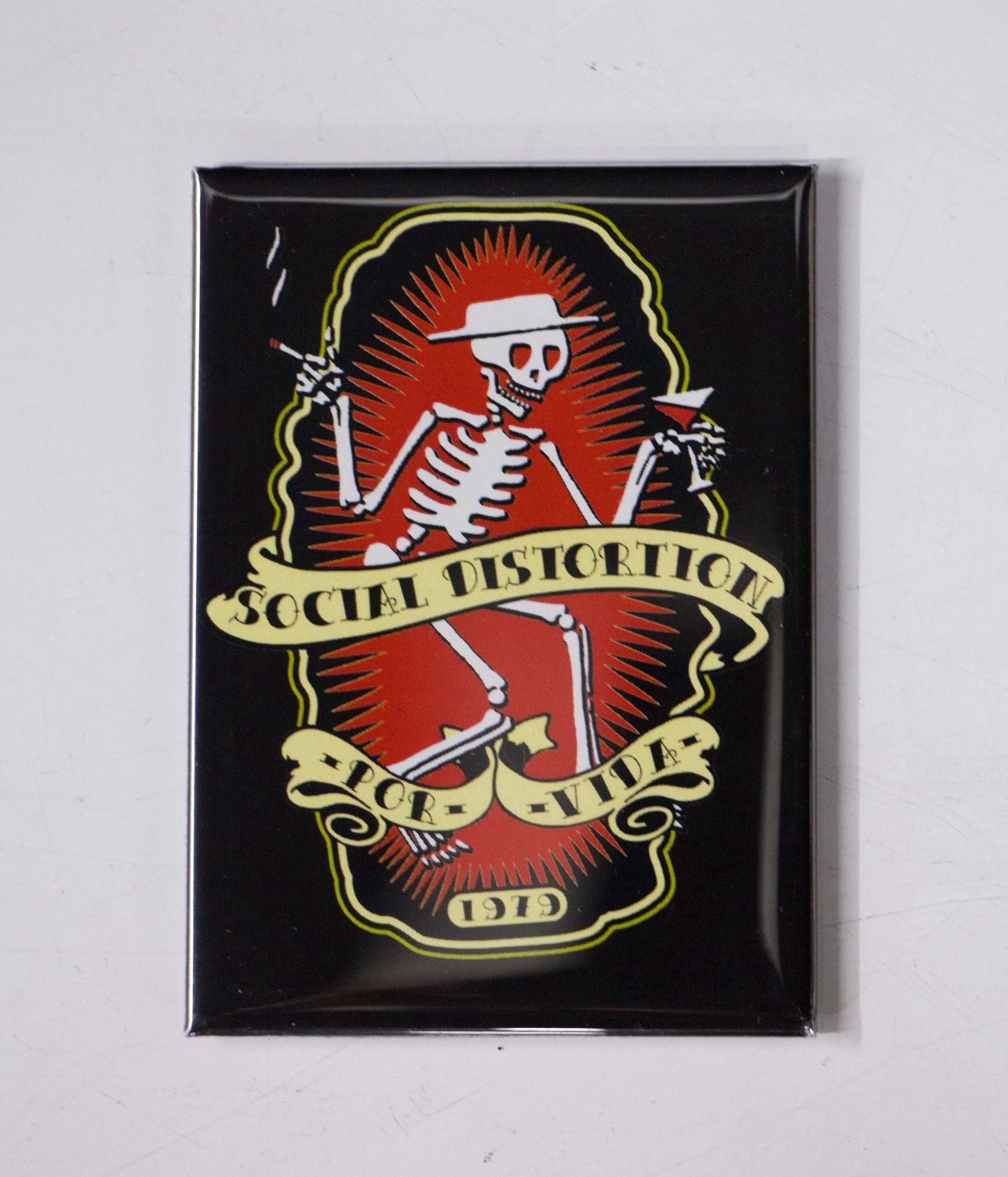 Social Distortion Por Vida Large Magnet
