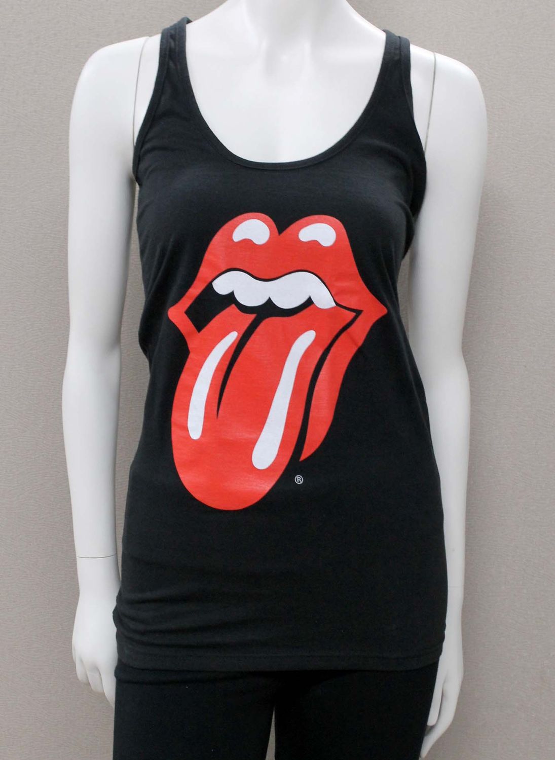 Rolling Stones Tongue Tank Blk