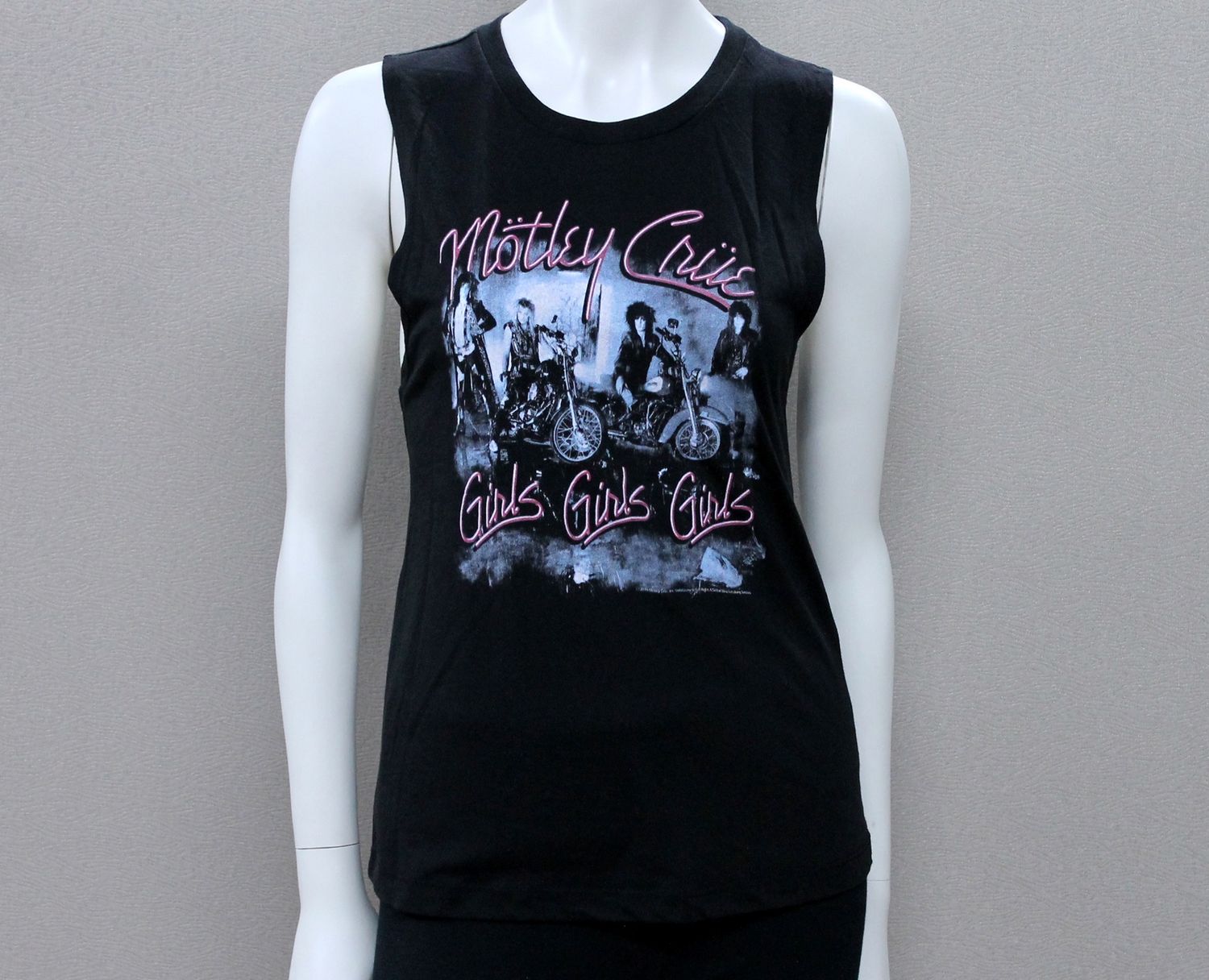 Motley Crue Girls Girls Girls Womens Muscle Tank - Black
