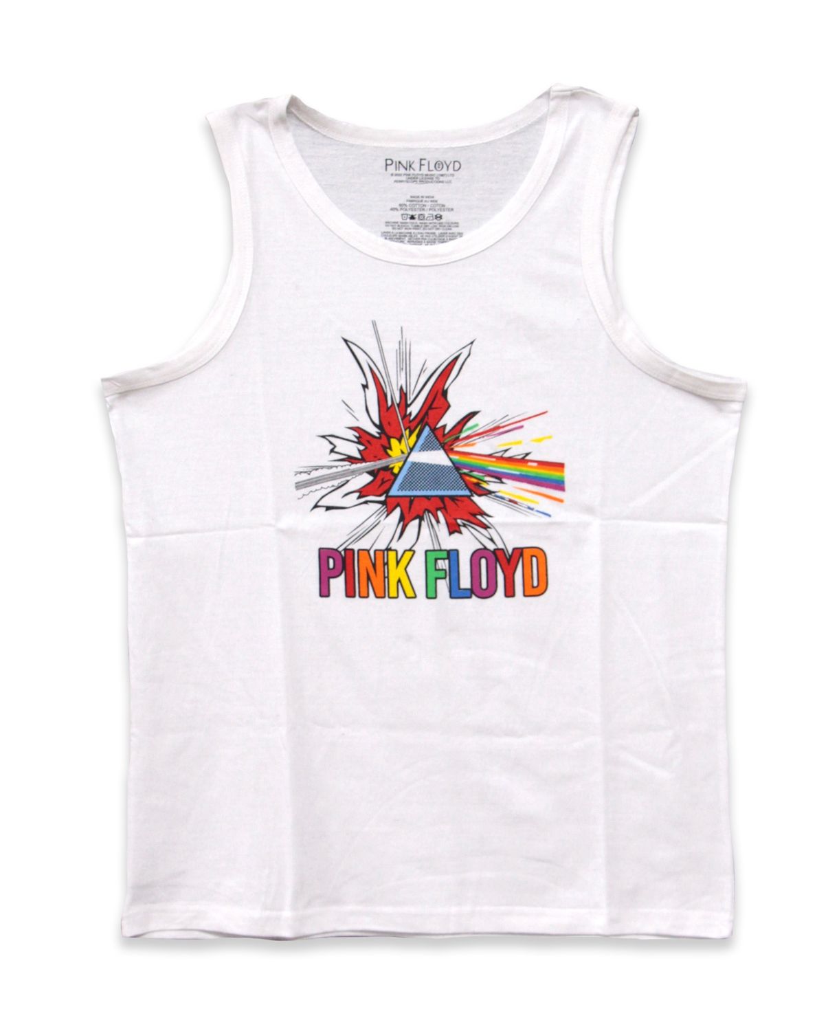 Pink Floyd Multi Text Tank Top - WHT