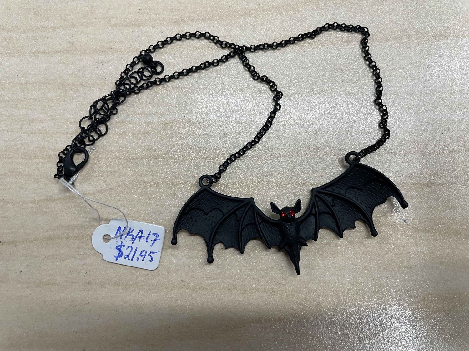 Black Bat Pendant Necklace Ver. 2