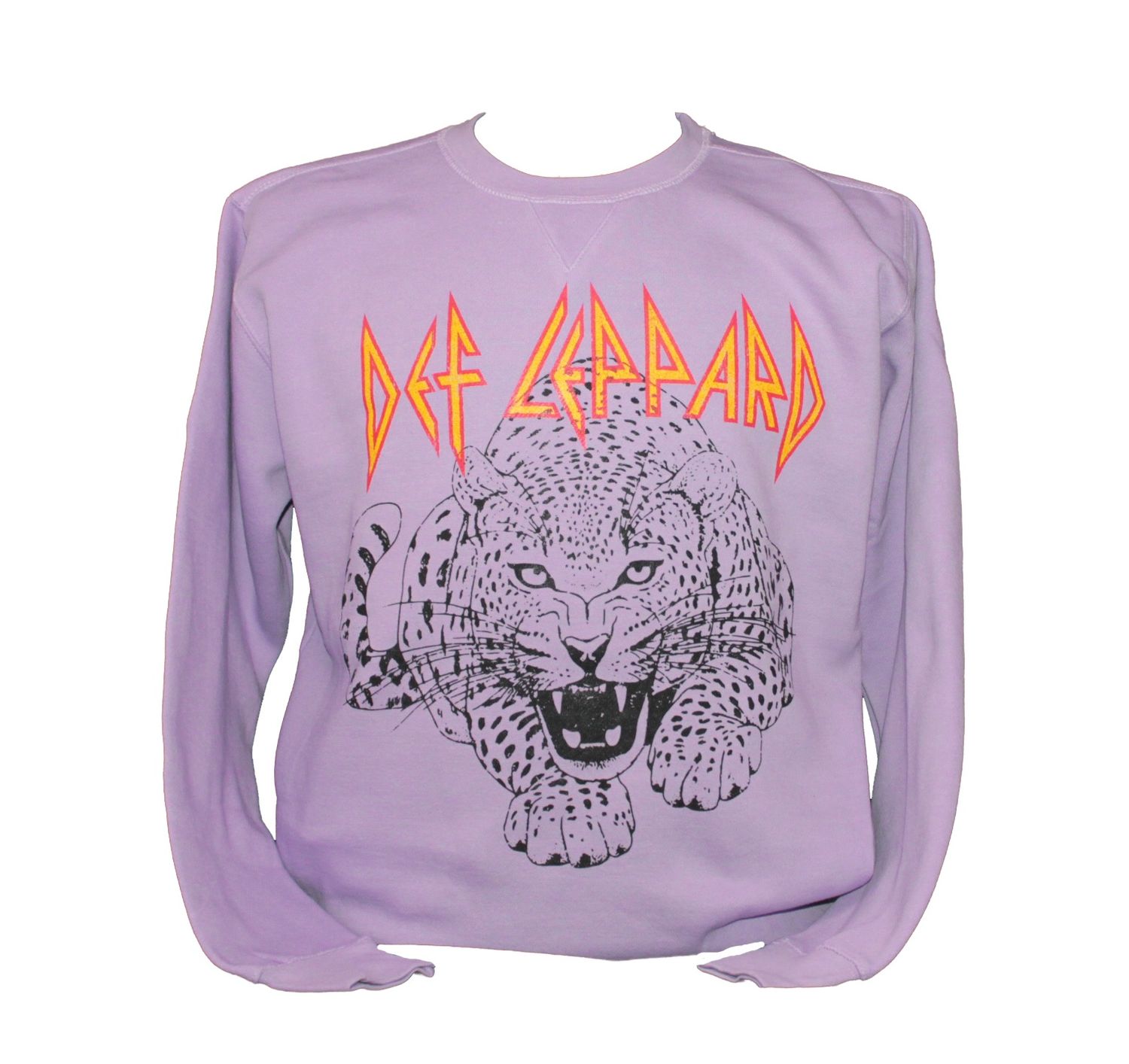 Def Leppard Splatter Crewneck - Orchid