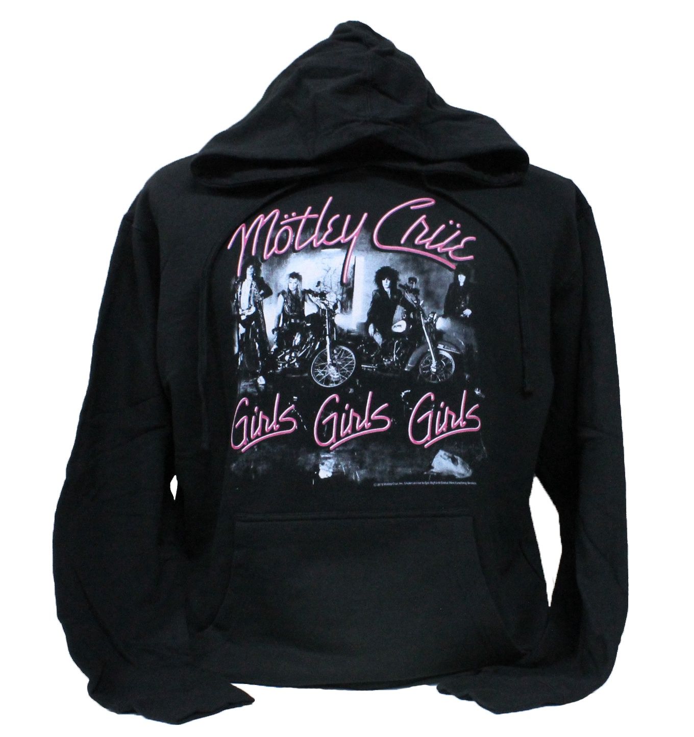 Motley Crue Girls Girls Girls Cover Pullover Hoodie - Black