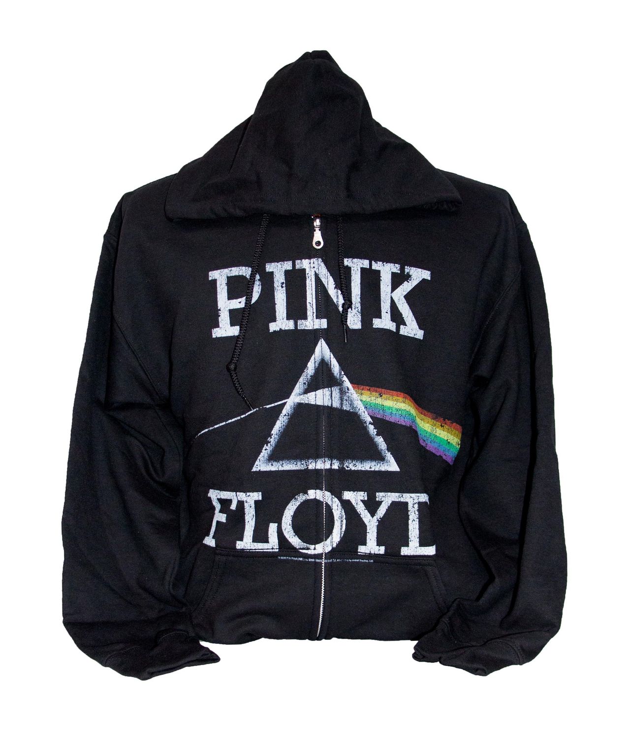 Pink Floyd Classic Dark Side - Black Zip-Up Hoodie