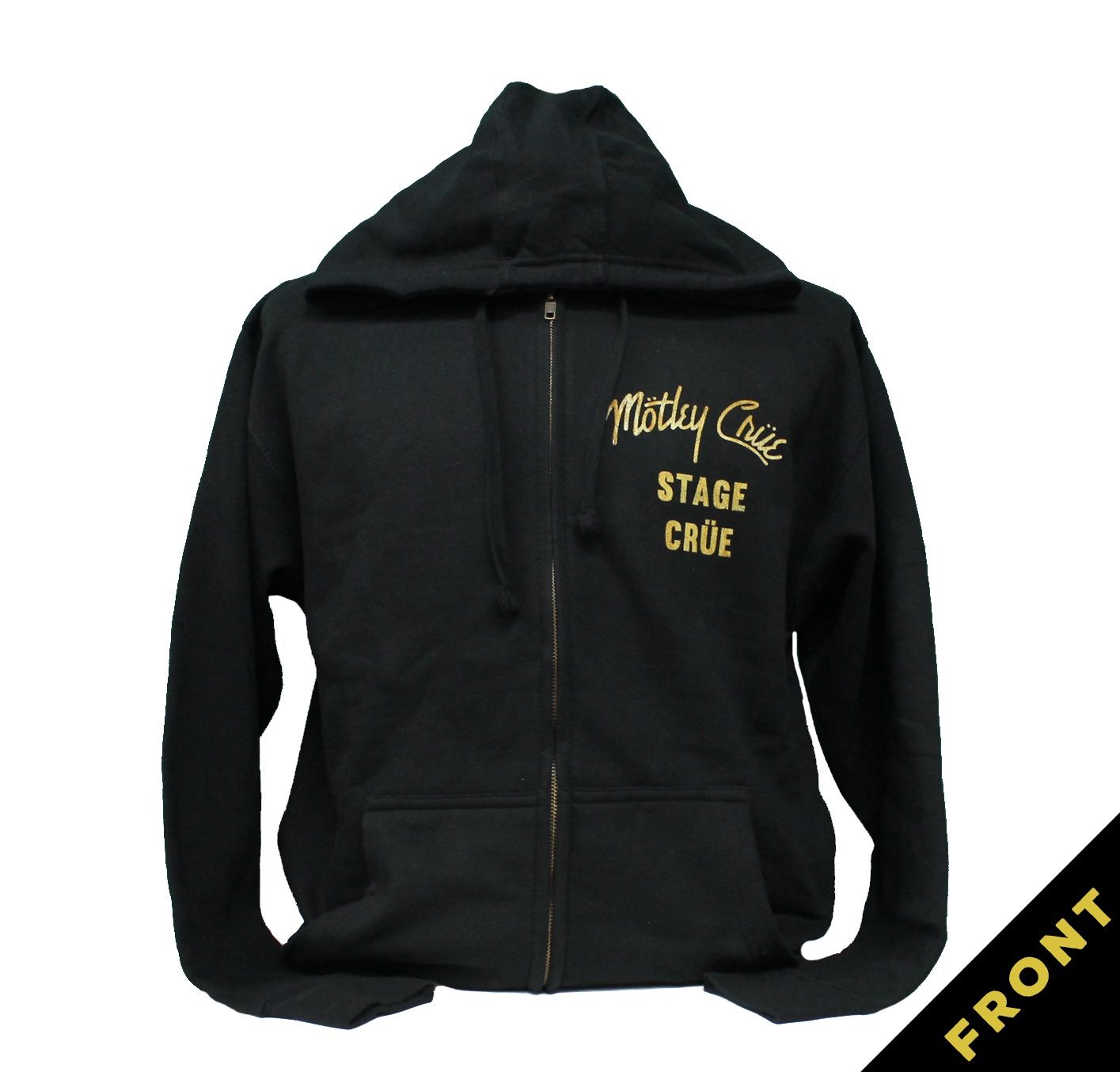 Motley Crue 1987 Stage Crue Zip-up Hoodie - Black