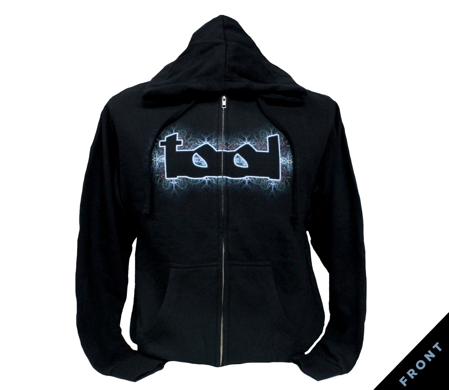 Tool Nerve Endings Zip-Up Hoodie - Black