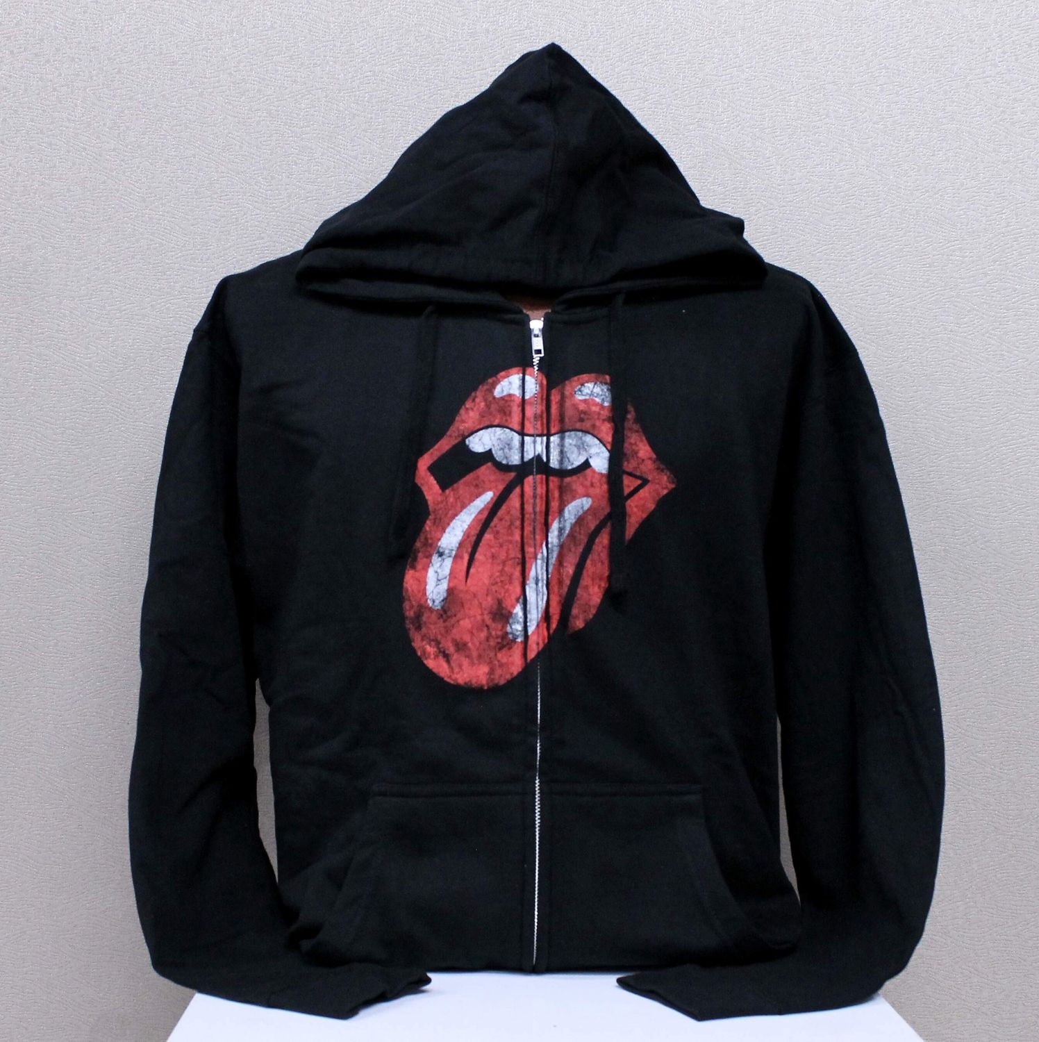 Rolling Stones Distressed Tongue ZP Hoodie