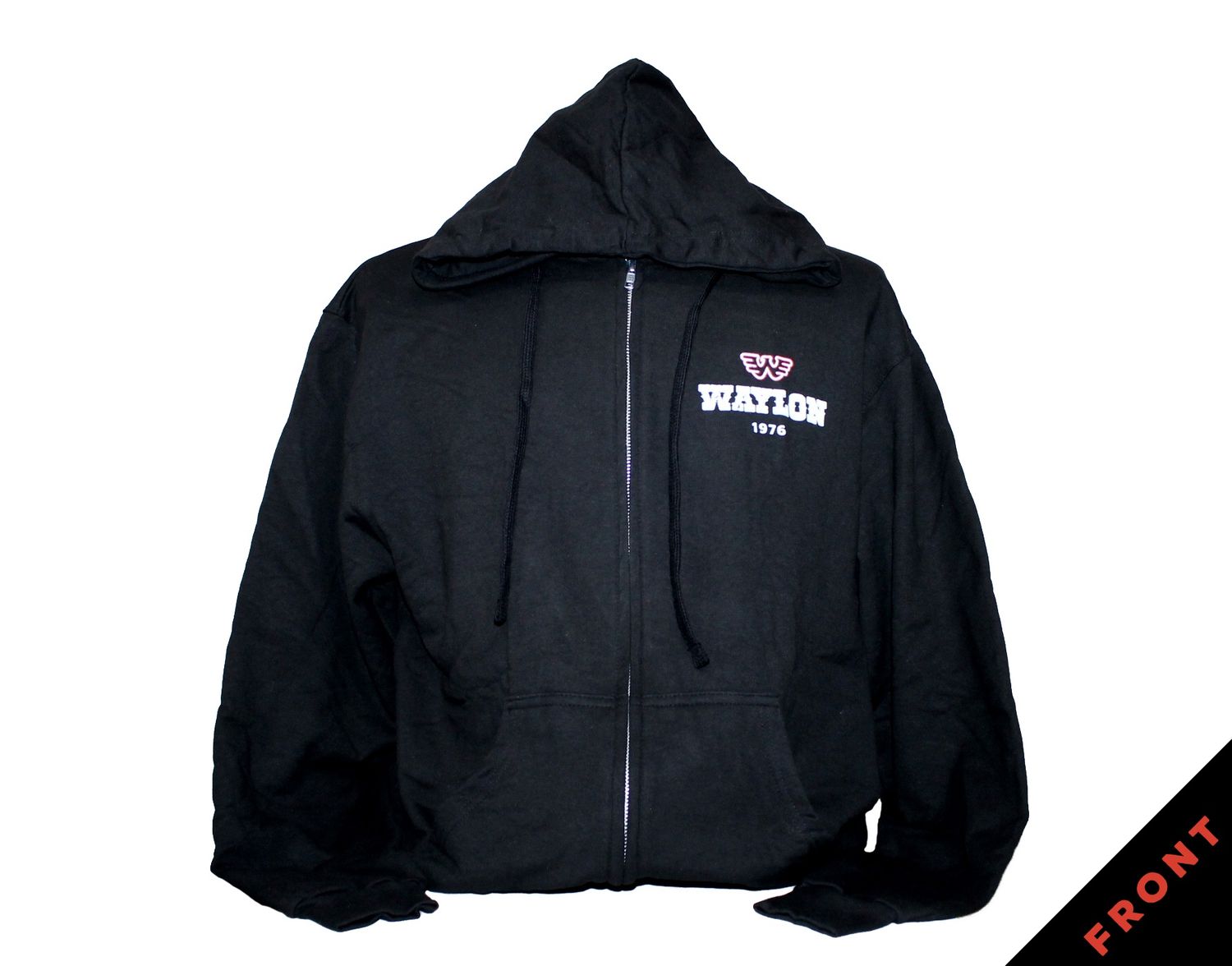 Waylon Jennings Are You Ready Zip-up Hoodie - Black