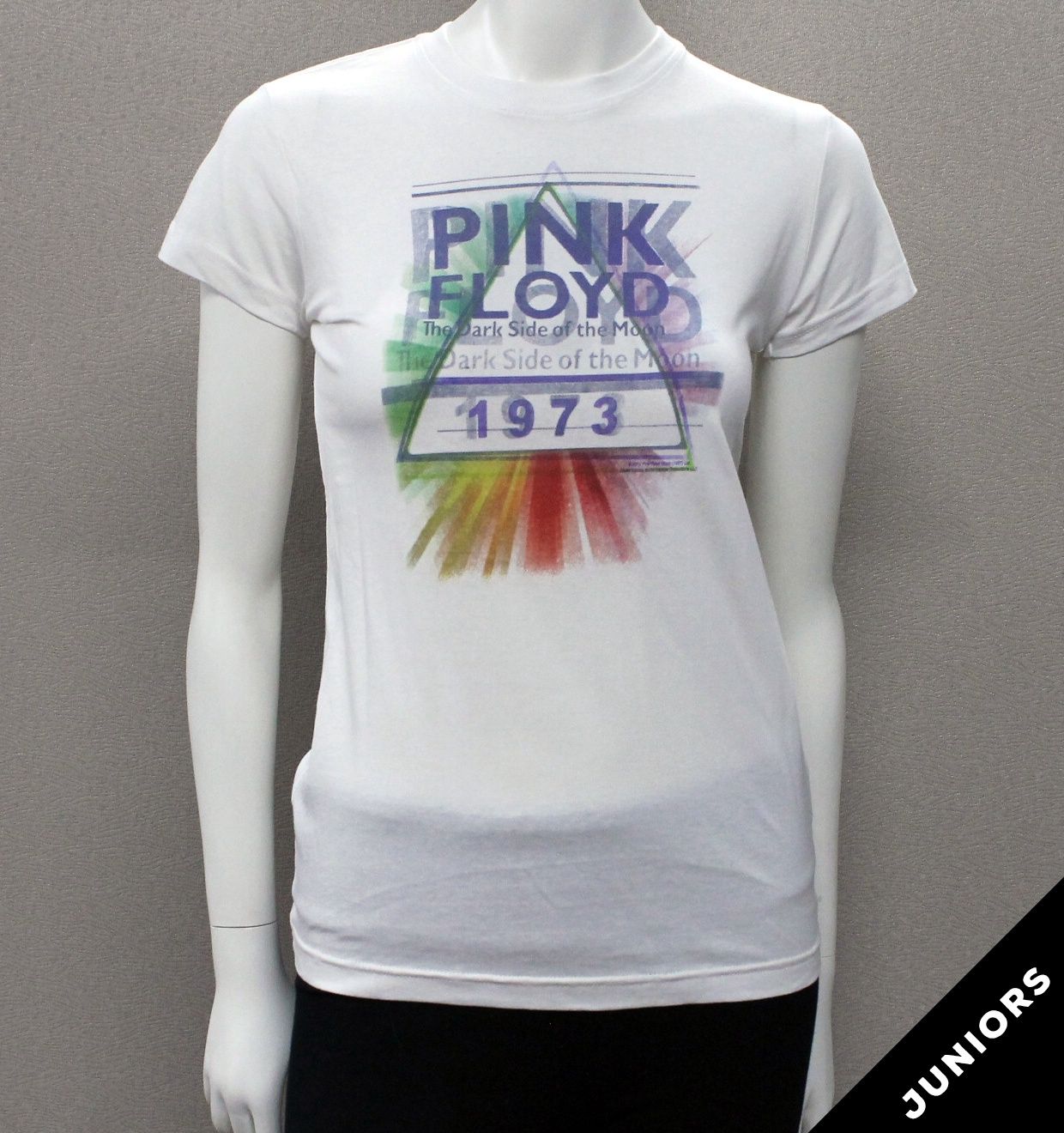 Pink Floyd Dark Side 1973 on White Juniors