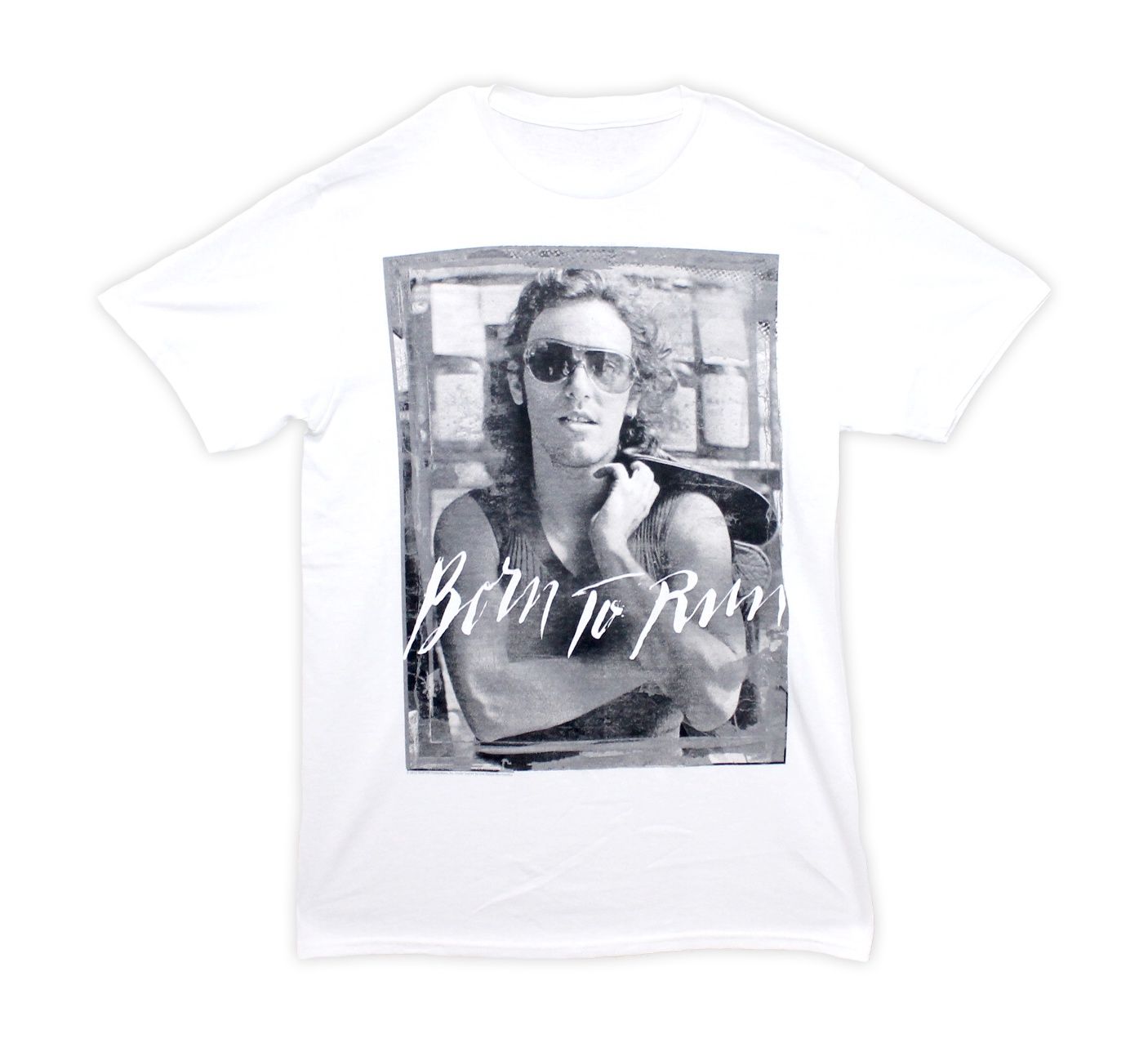 Bruce Springsteen Born to Run Portrait - White