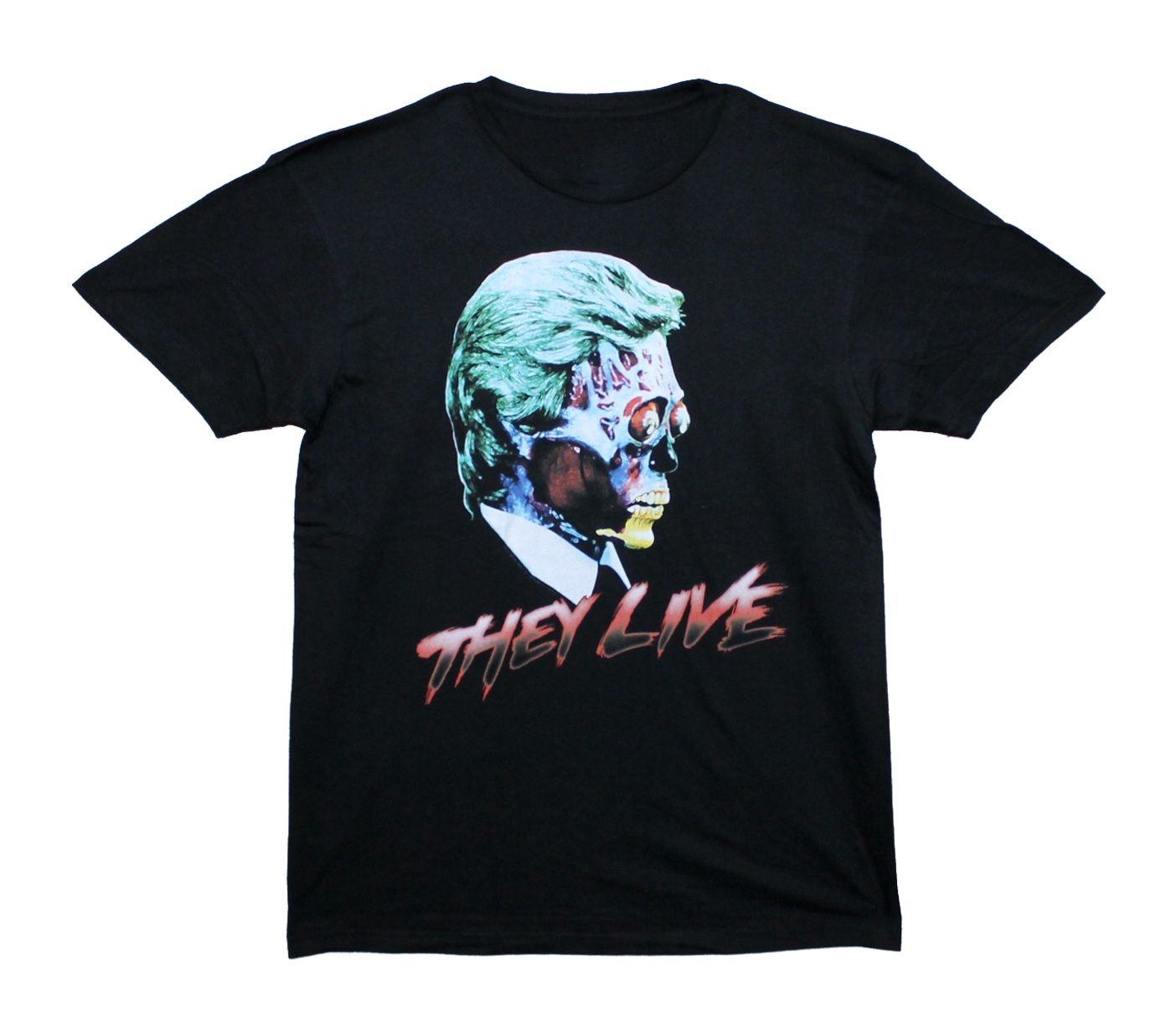 They Live Alien Headshot - Black