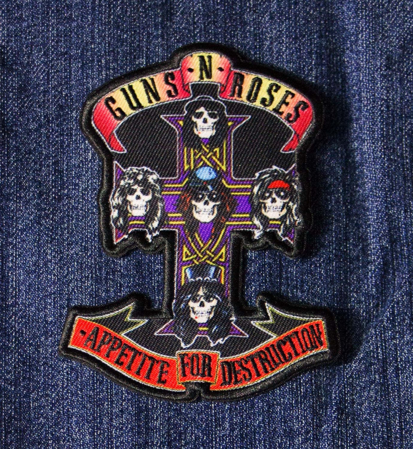 Guns 'n' Roses - AFD Cross - Iron-on Patch
