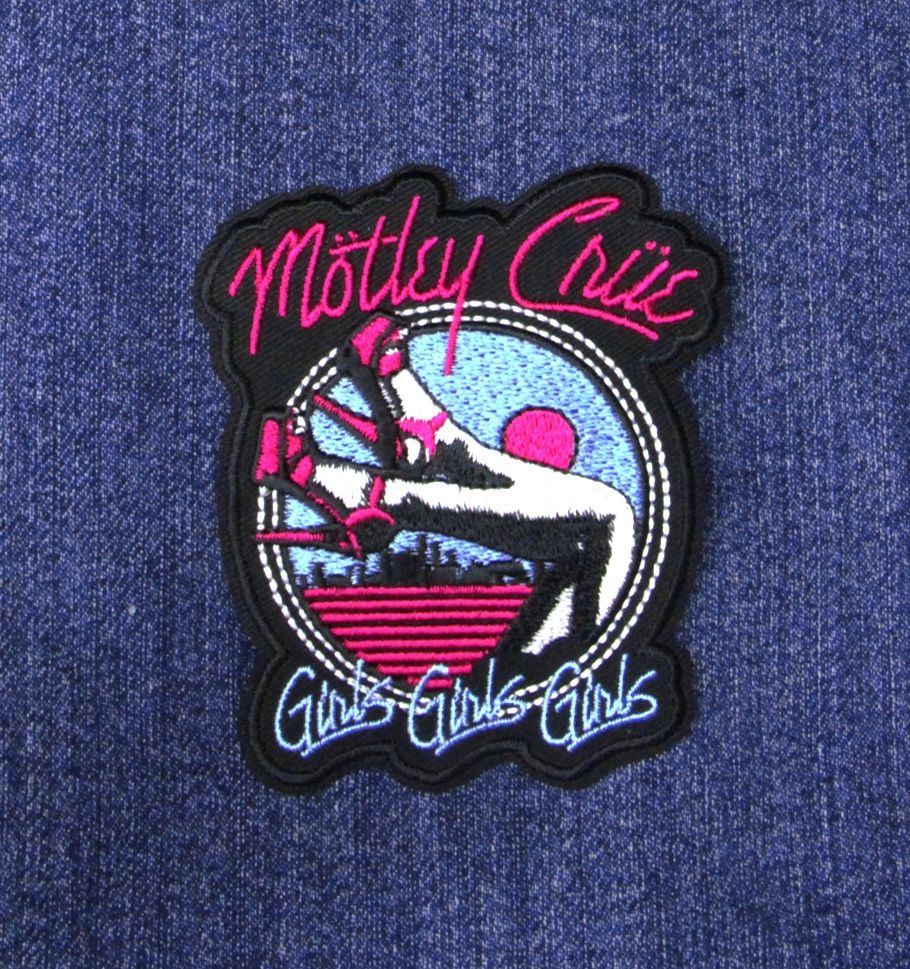 Motley Crue Girls Girls Girls Iron-On Patch