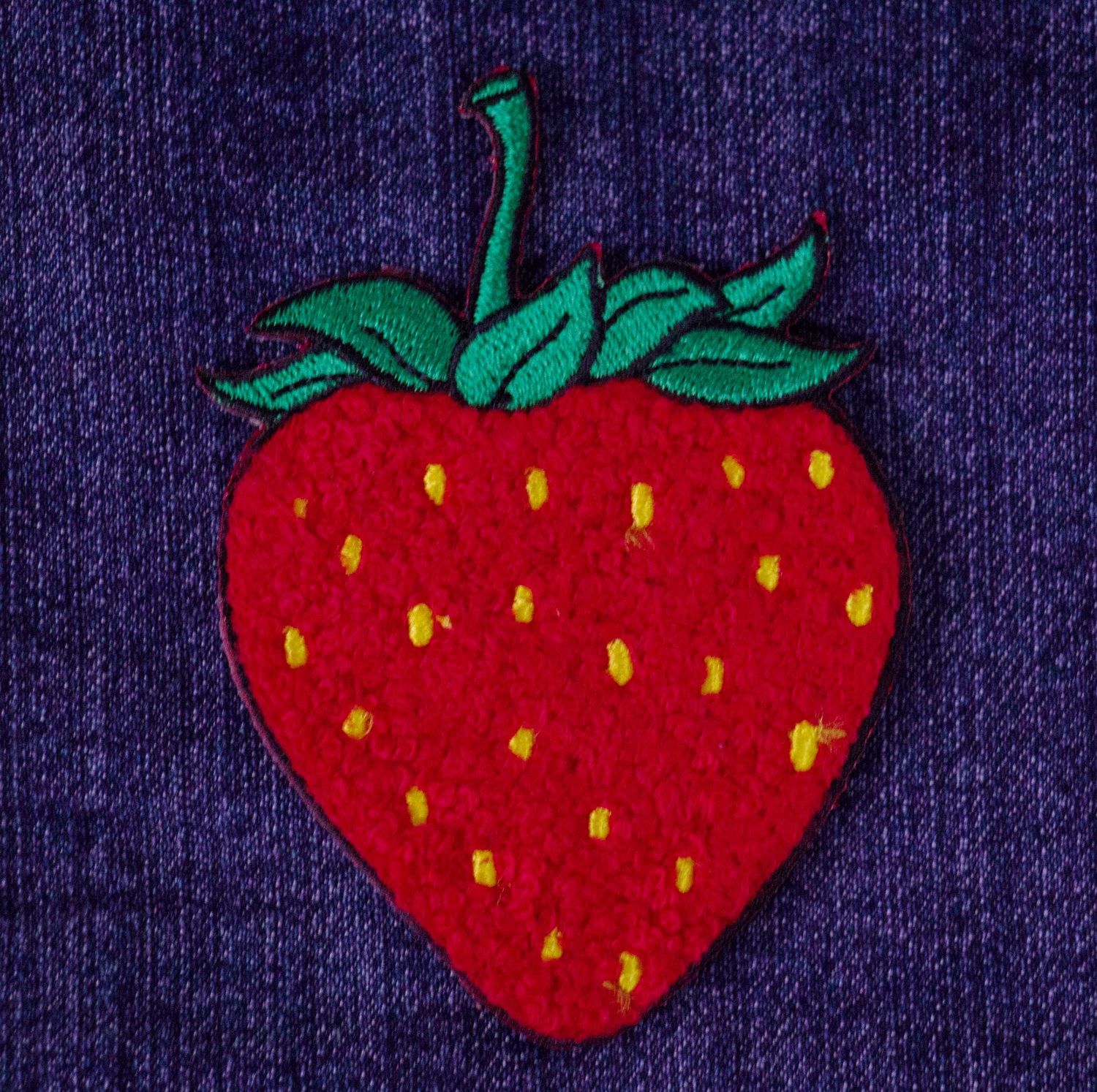 JSX Chenille Strawberry Iron-On Patch