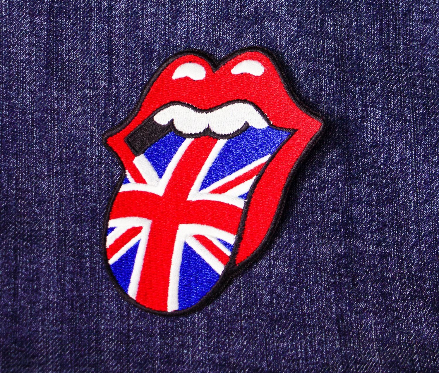Rolling Stones - UK Flag Tongue - Iron-On Patch