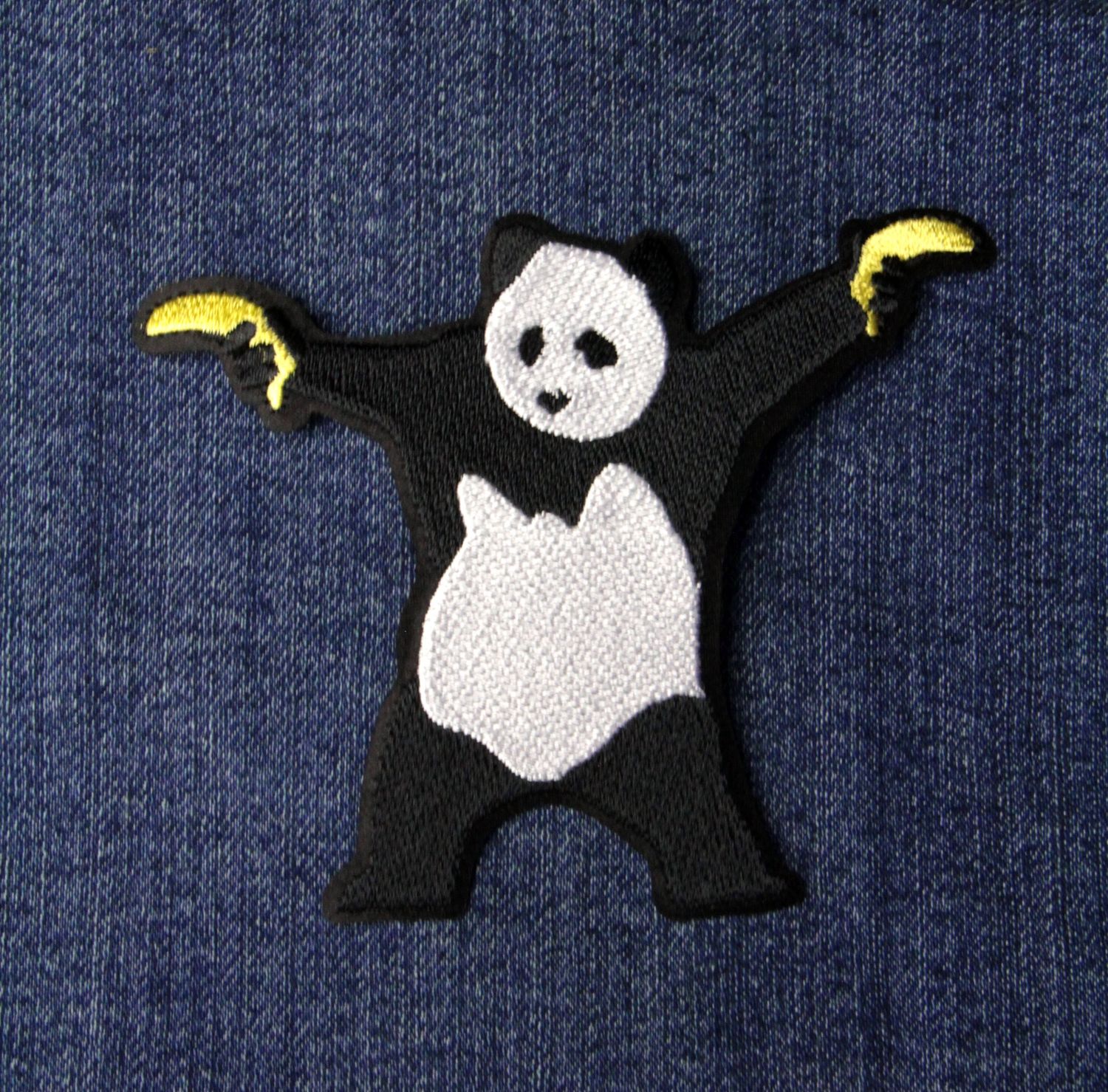 Panda w/ Bananas Iron-On Patch