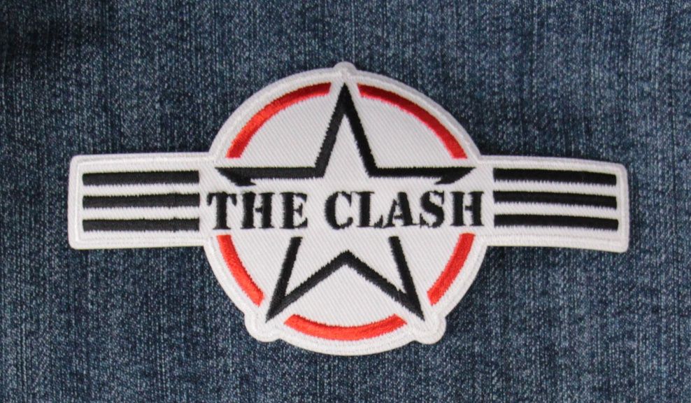 The Clash White Star Iron-On Patch