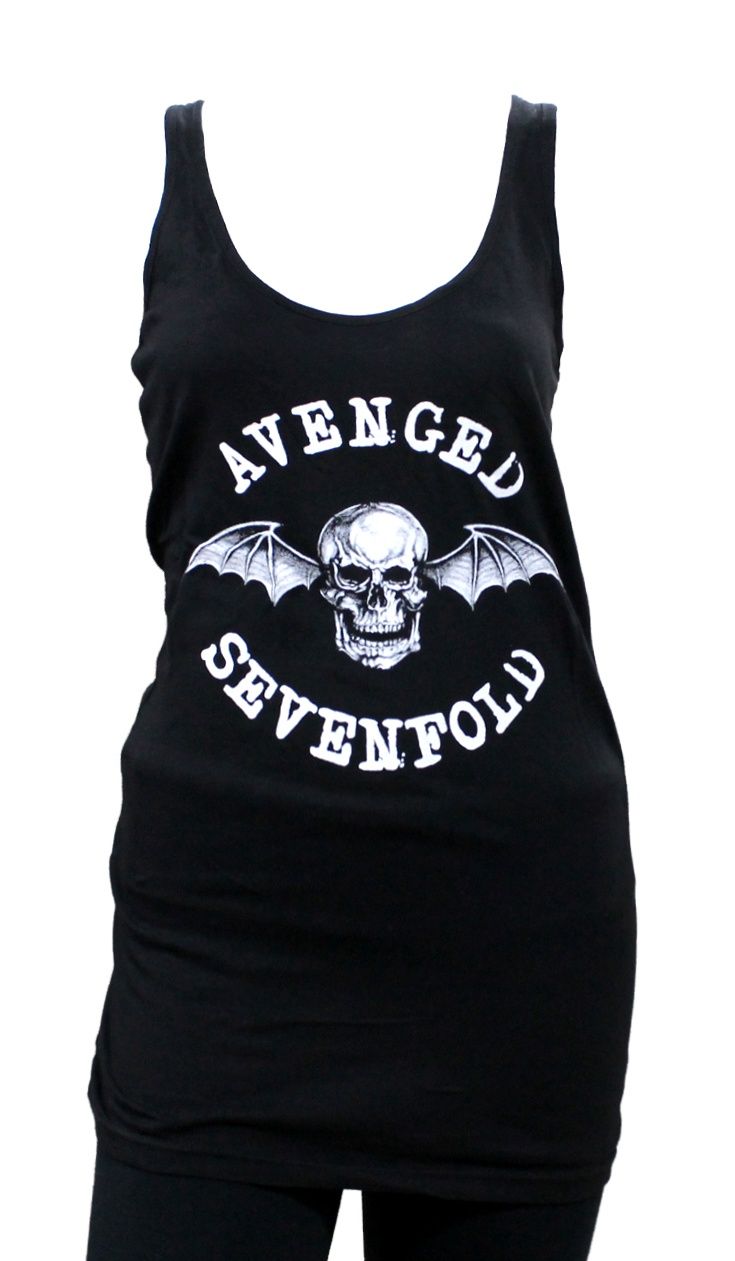 Avenged Sevenfold Death Bat Womens Racerback - Black