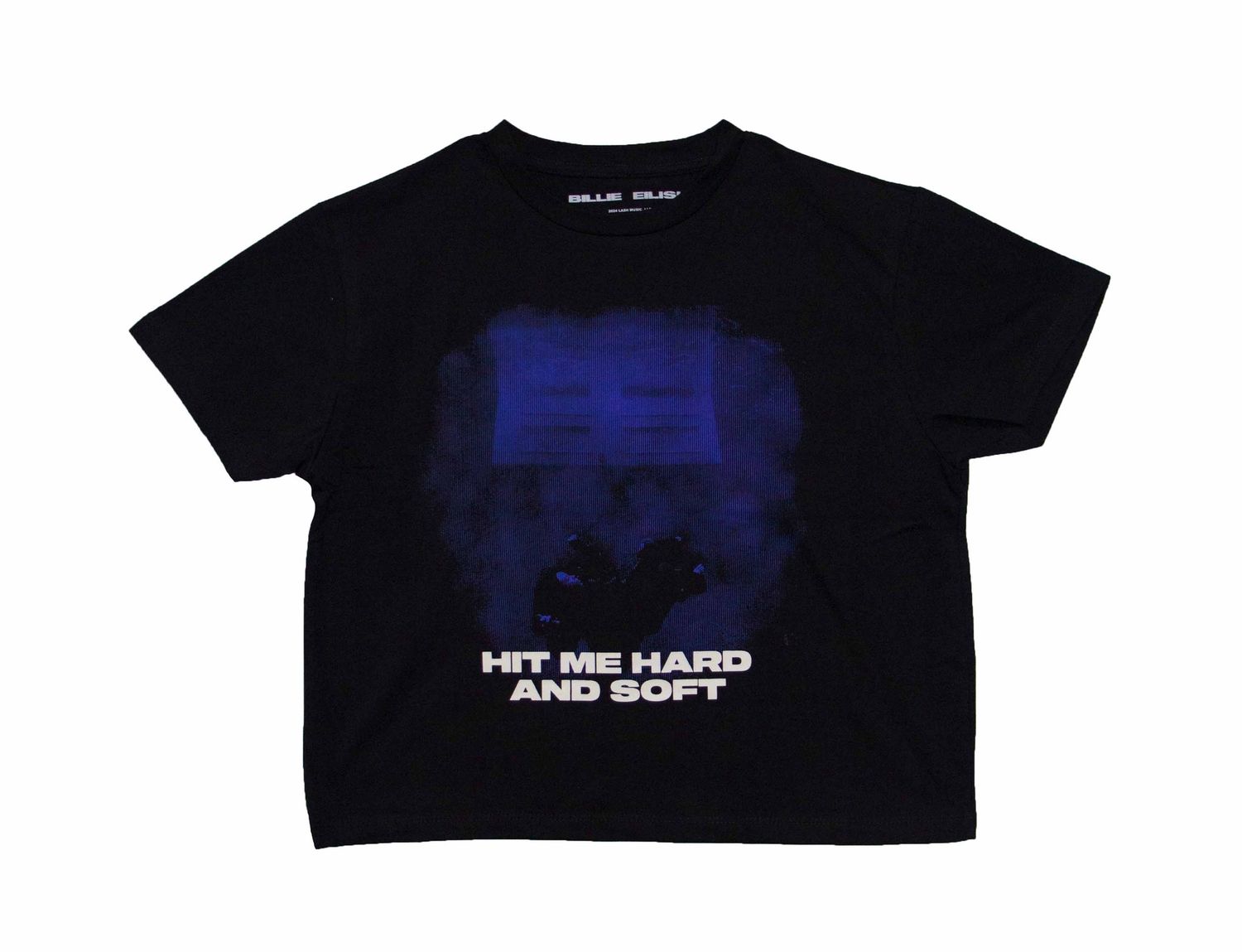 Billie Eilish - Hit Me Hard &amp; Soft Ladies Crop Top - BLK