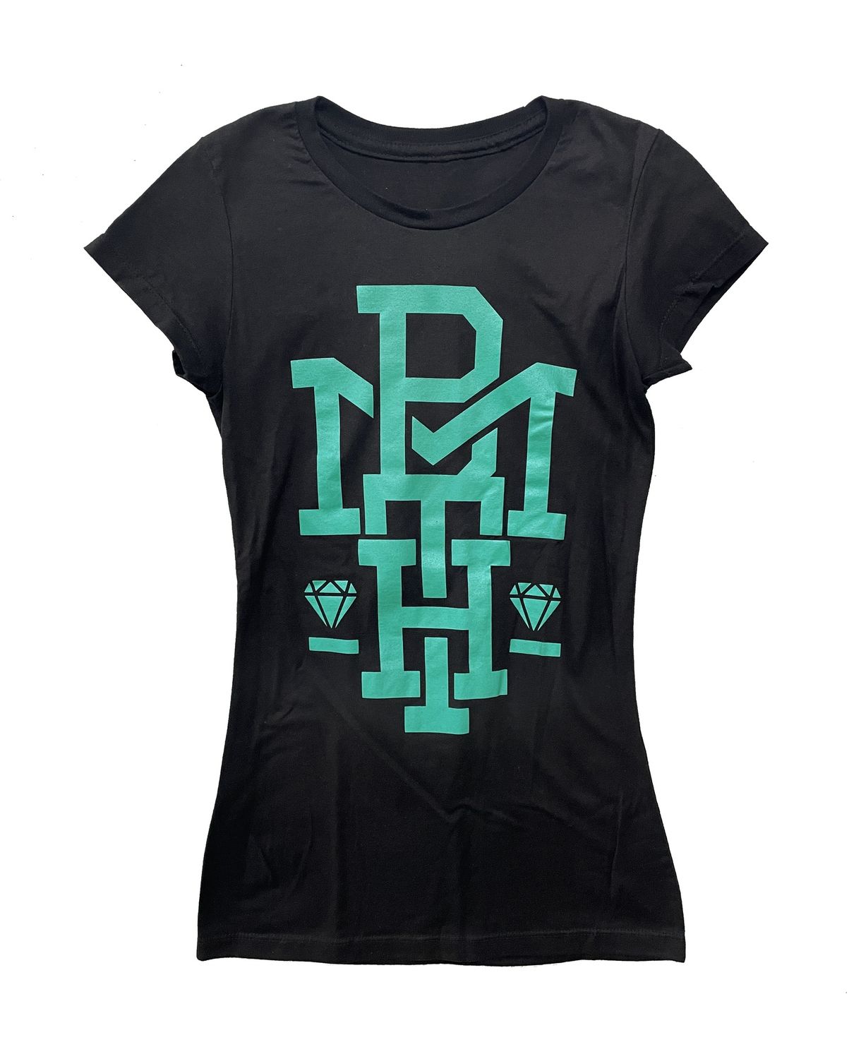 Bring Me The Horizion BMTH Blue Text Womens T-Shirt - BLK