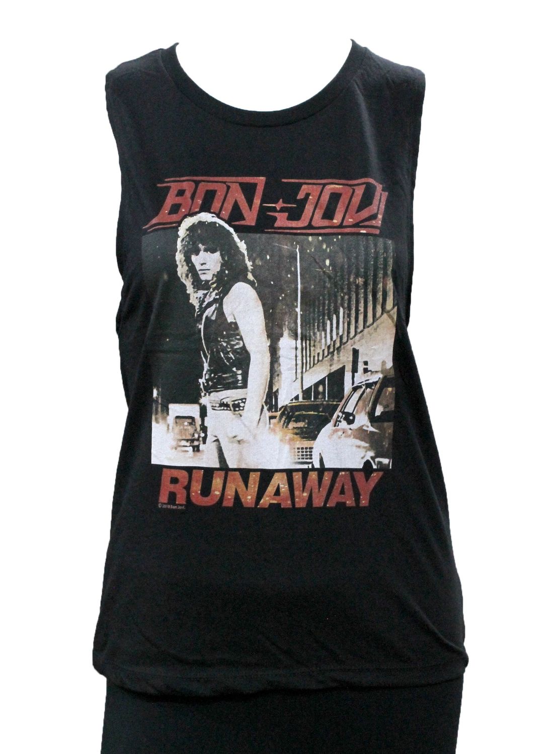 Bon Jovi Runaway Womens Tank - Black