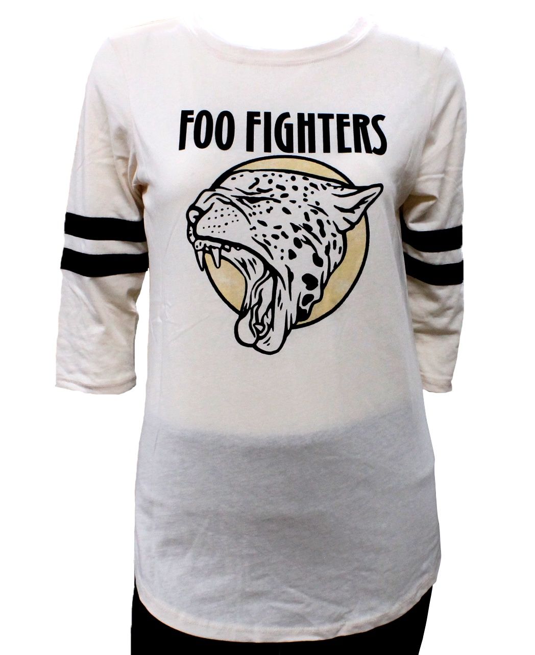 Foo Fighters Cheetah Women's Baseball Tee - Tan