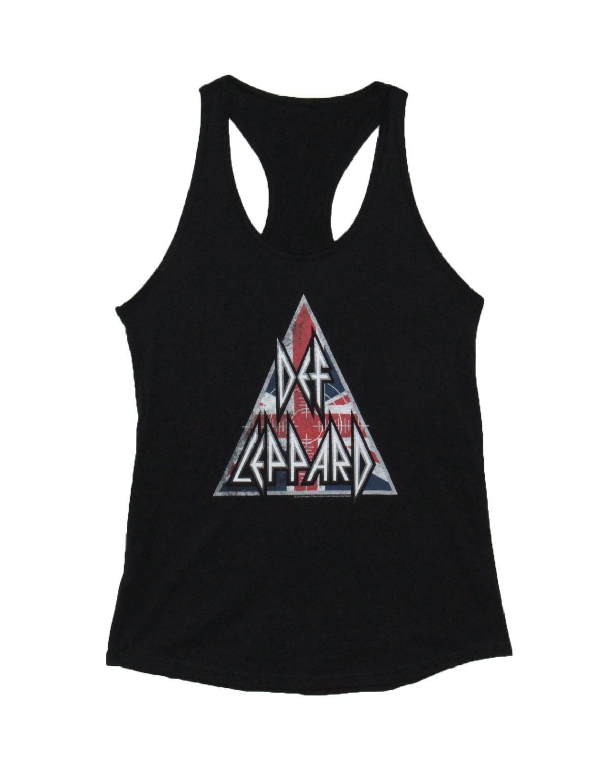 Def Leppard - Brit Logo Ladies Racerback Tank - BLK