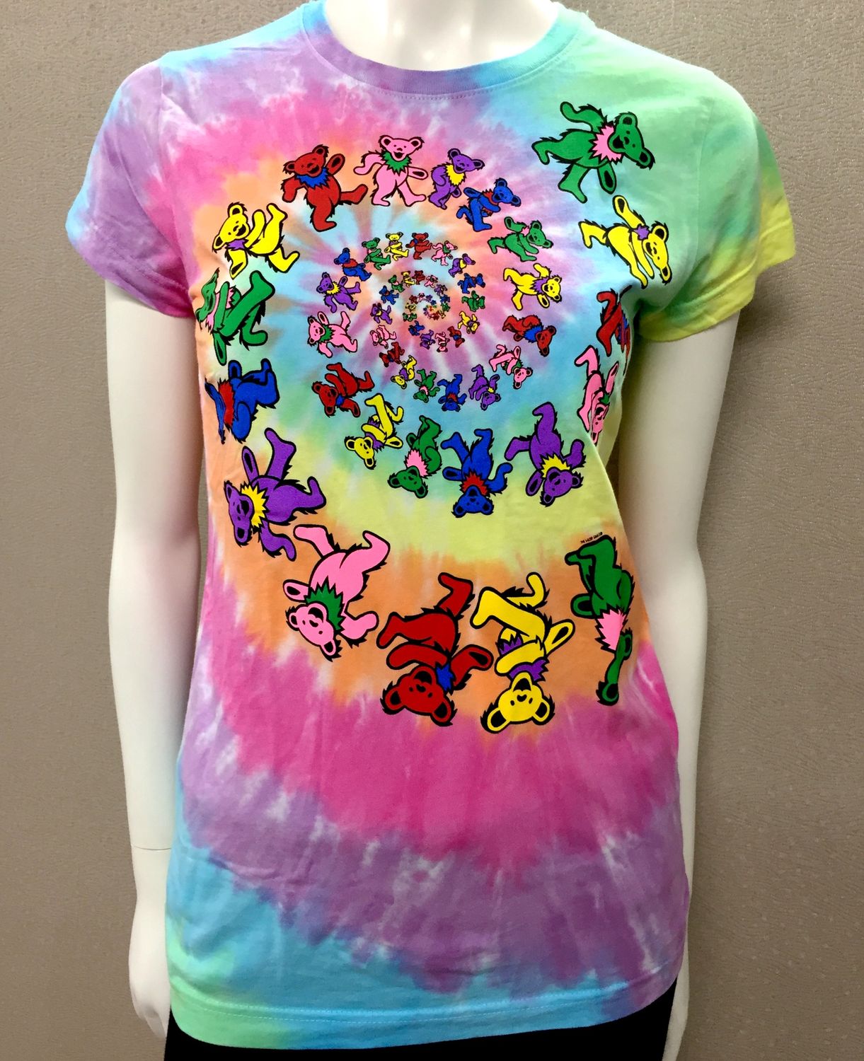 Grateful Dead Tye Dye Bear Circle Womens