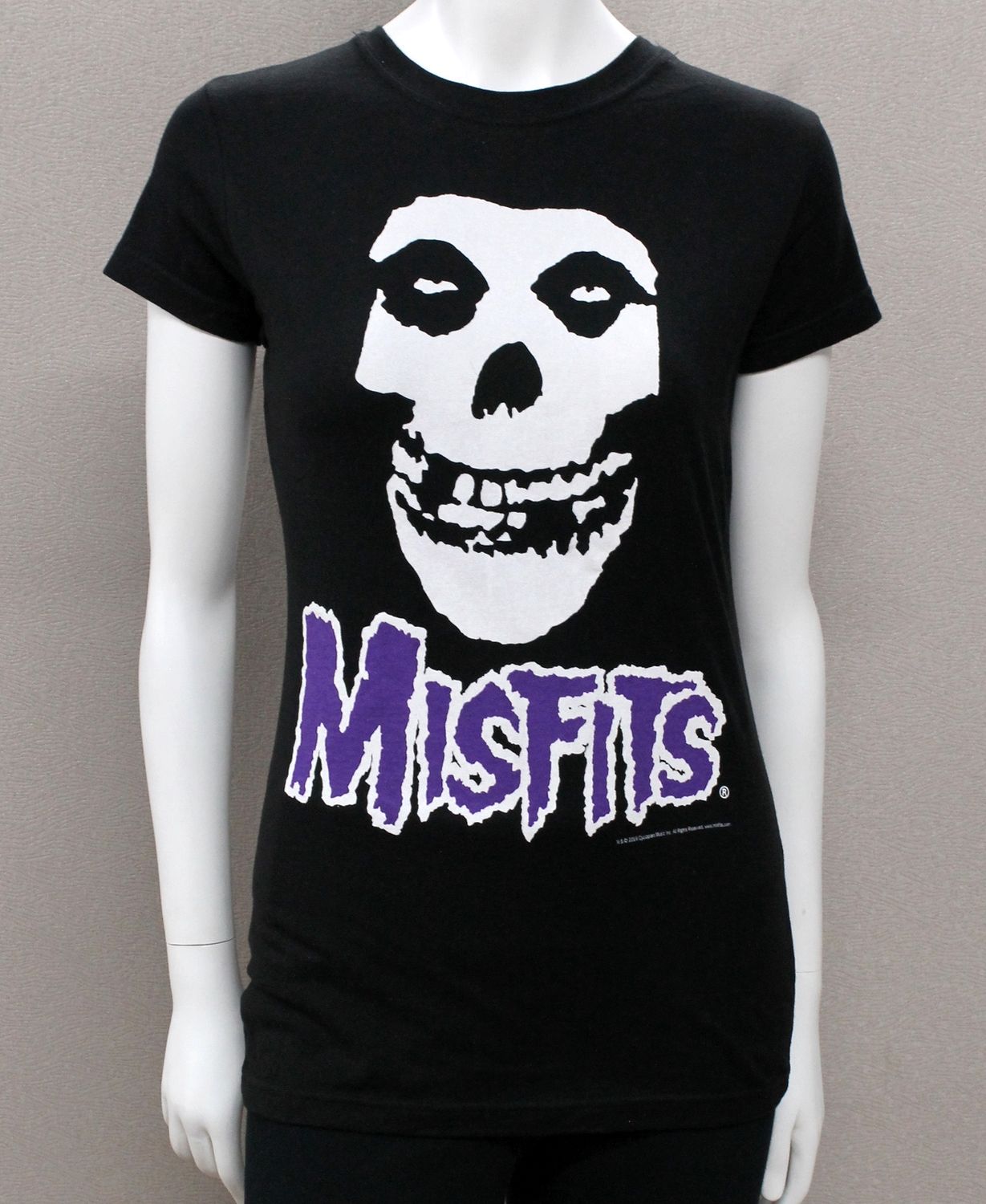 Misfits Purple Writing Women's-Black