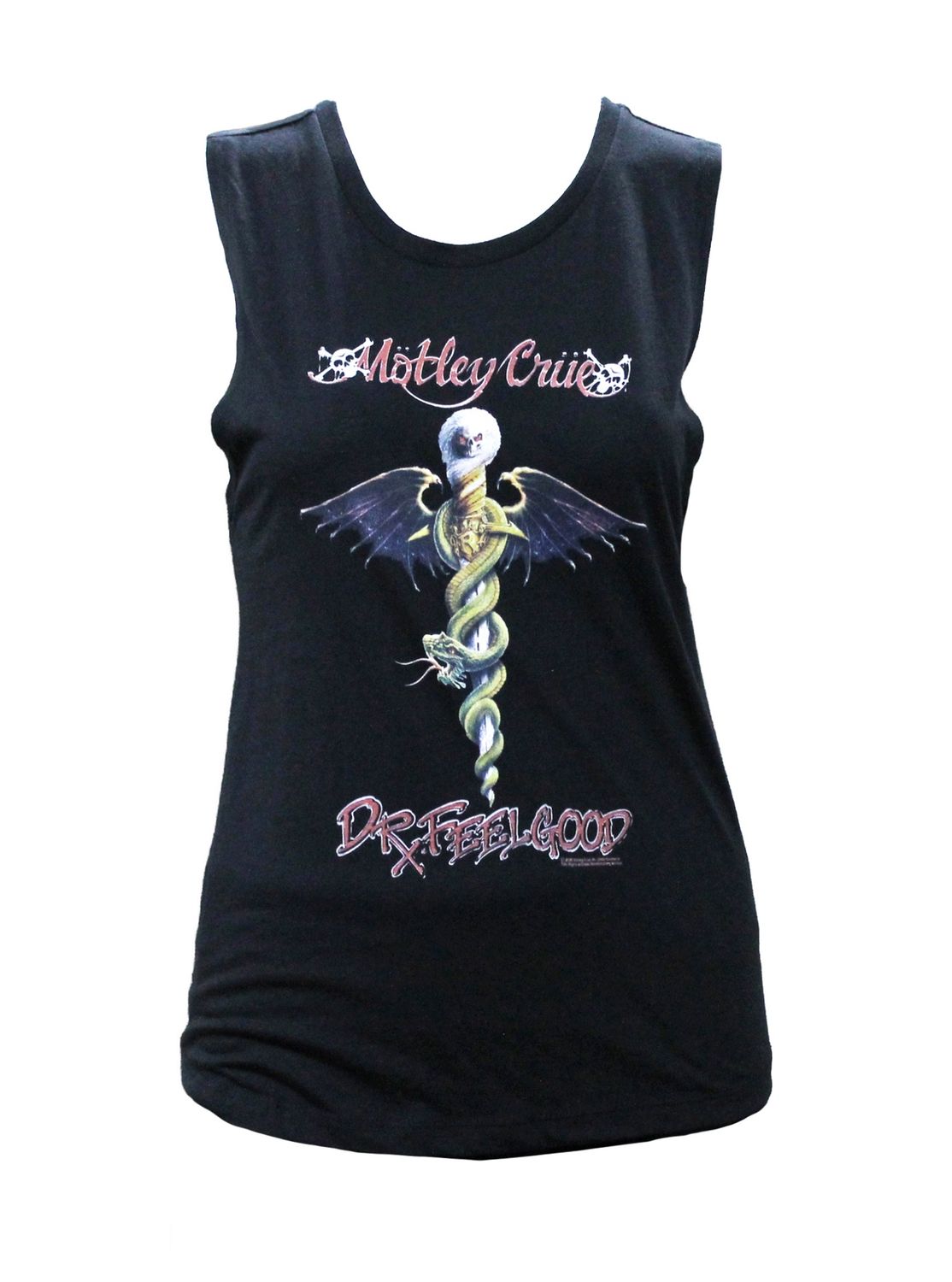 Motley Crue Dr Feelgood Womens Muscle Tank - Black