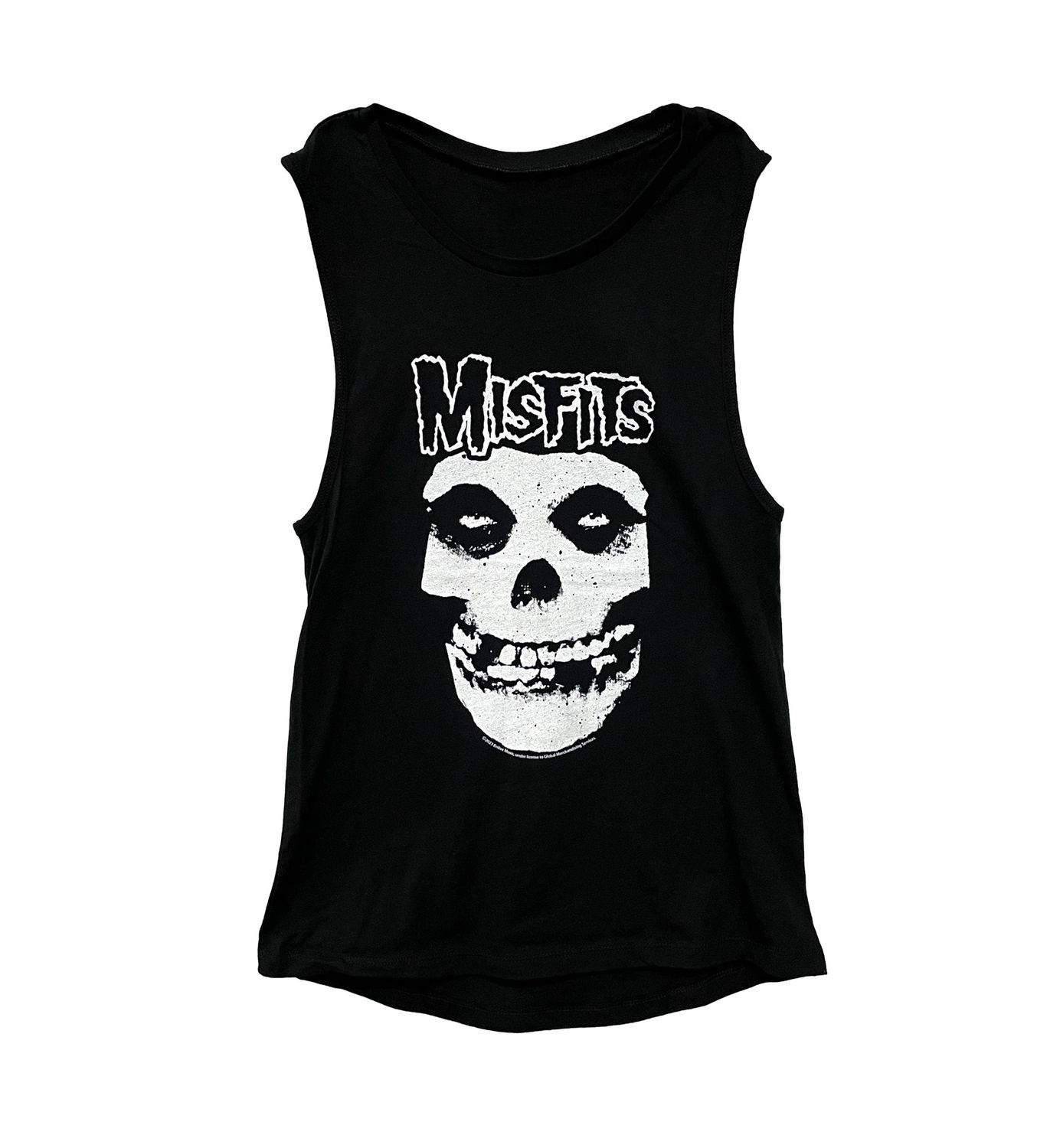 Misfits Logo &amp; Skull Women's Muscle Tank - BLK