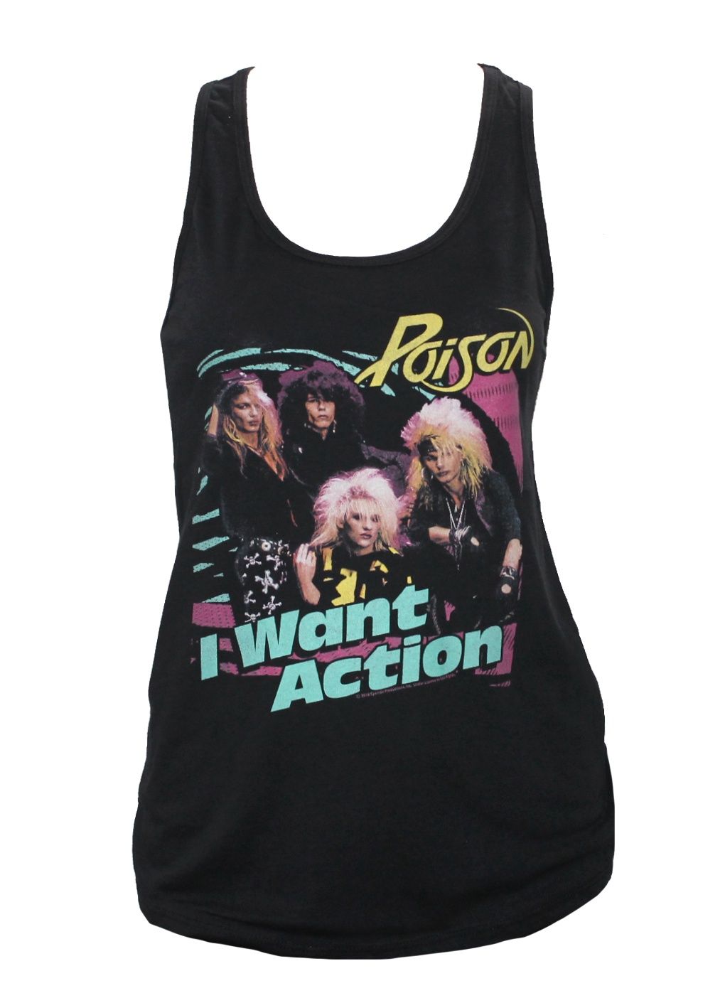 Poison Bright Action Ladies Racerback - BLK