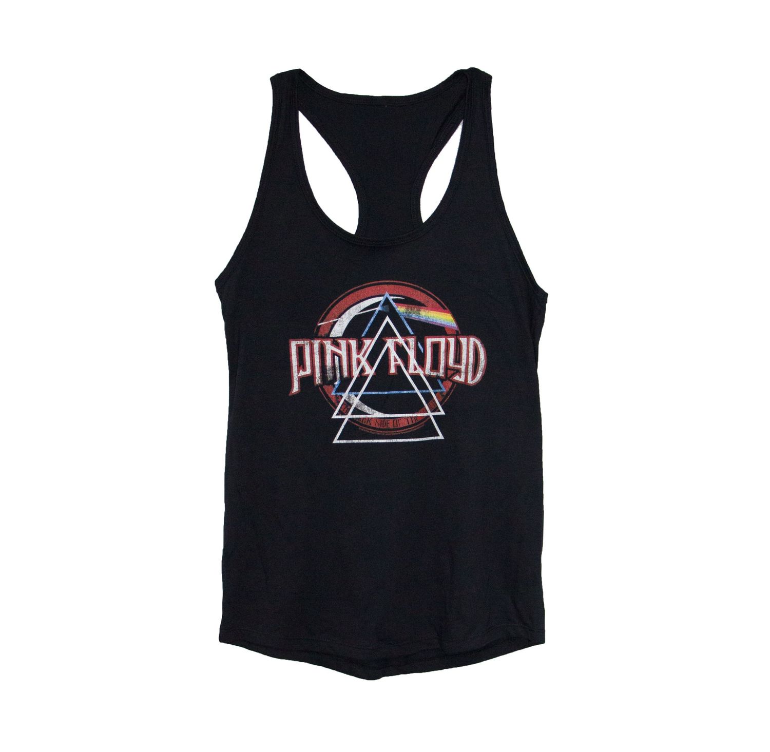 Pink Floyd - Triangle Triad (DSOTM) - Women's Racerback Tank - BLK