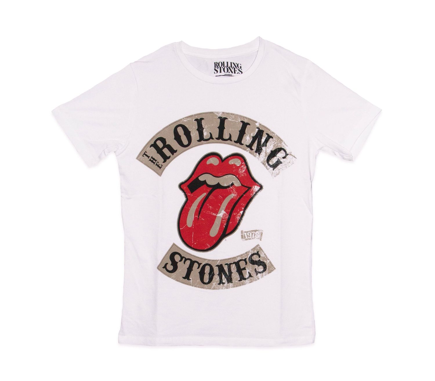 Rolling Stones - Stitched 1978 Tour Women's - WHT