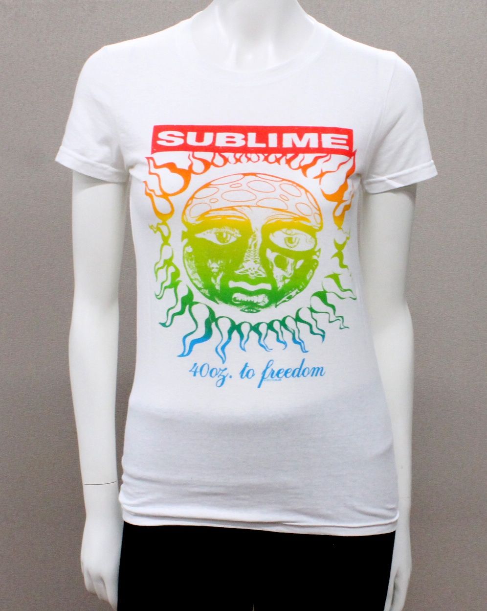 Sublime 40 Oz. to Freedom Rainbow Gradient Women's-White