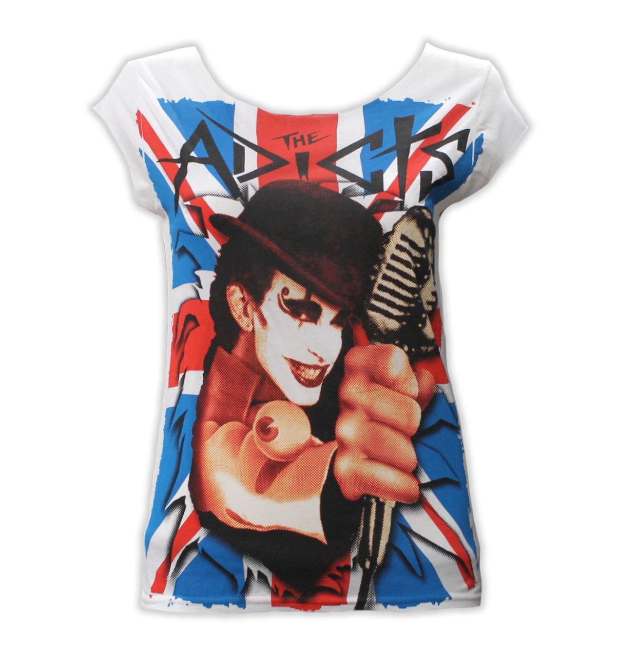 The Adicts Union Jack Women's- White