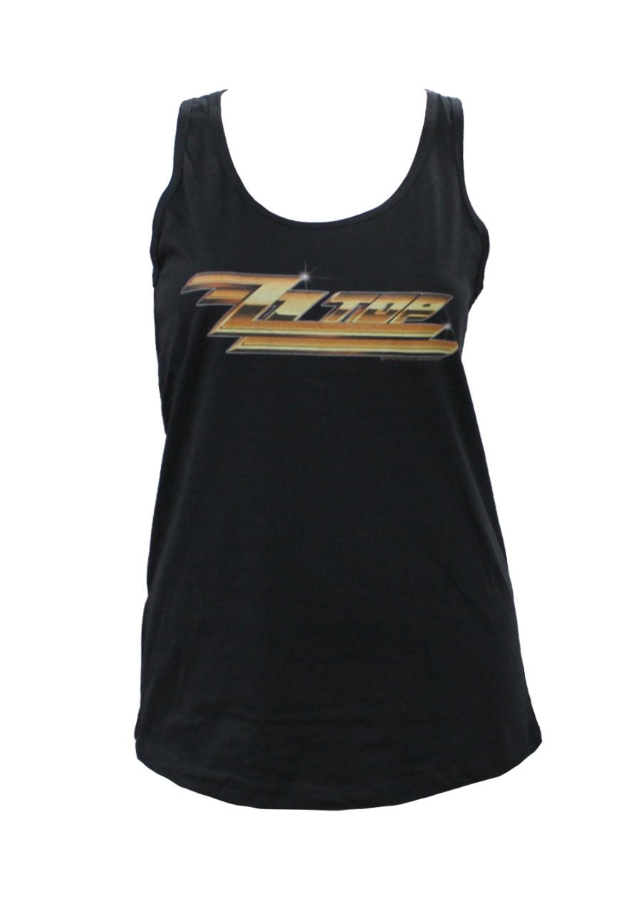 ZZ Top Logo Womens Tank - Black