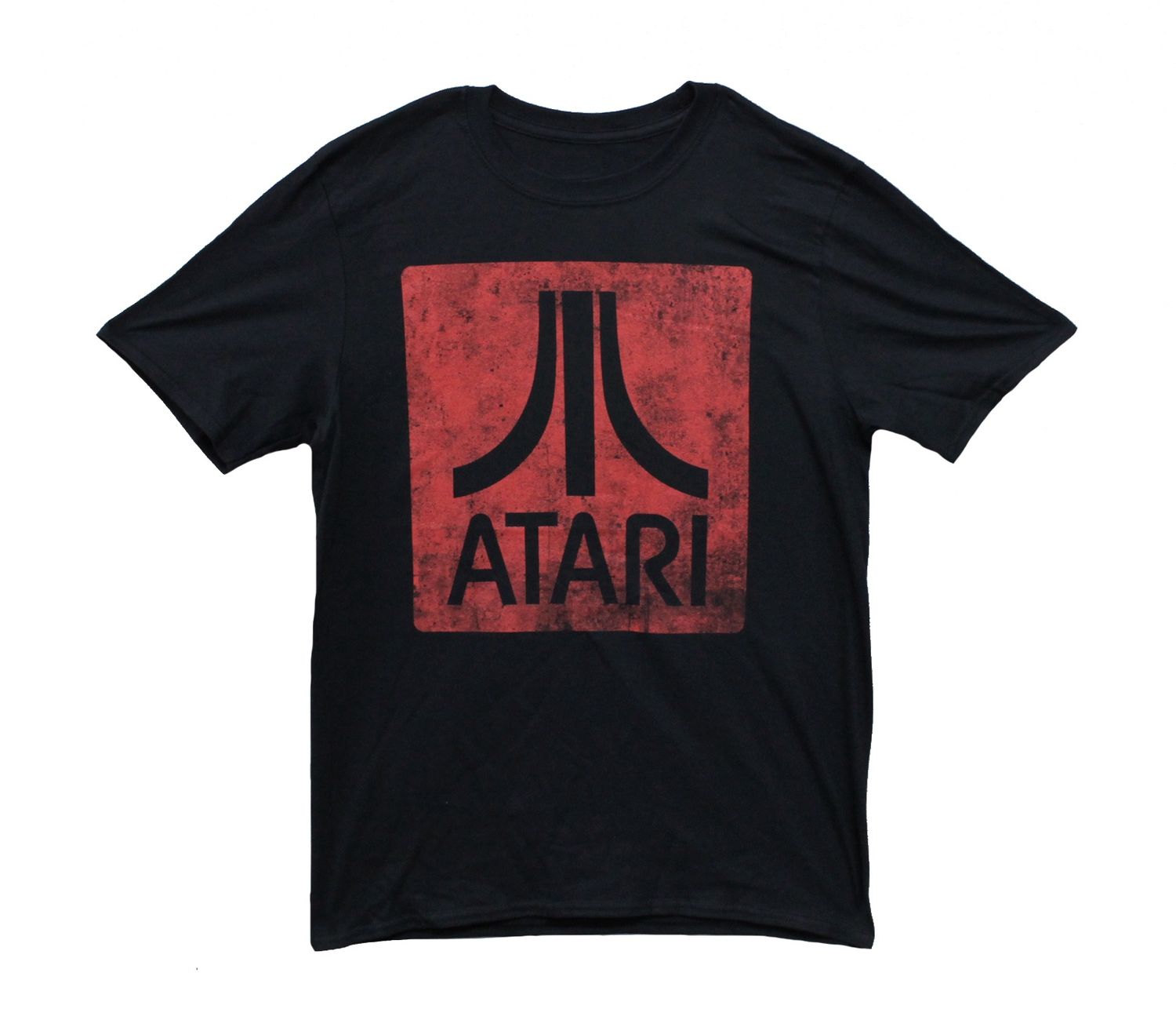 Atari Distressed Icon Logo - Black