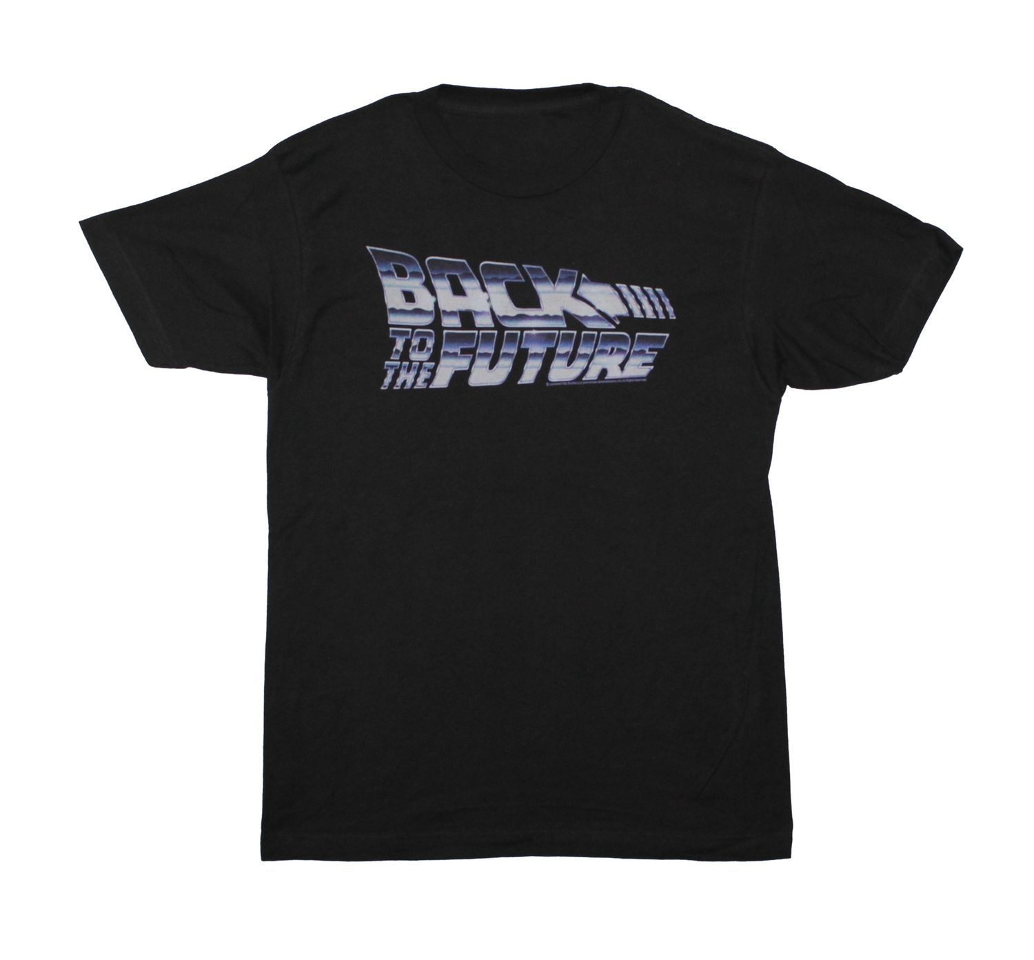 Back to the Future Chrome Logo - BLK