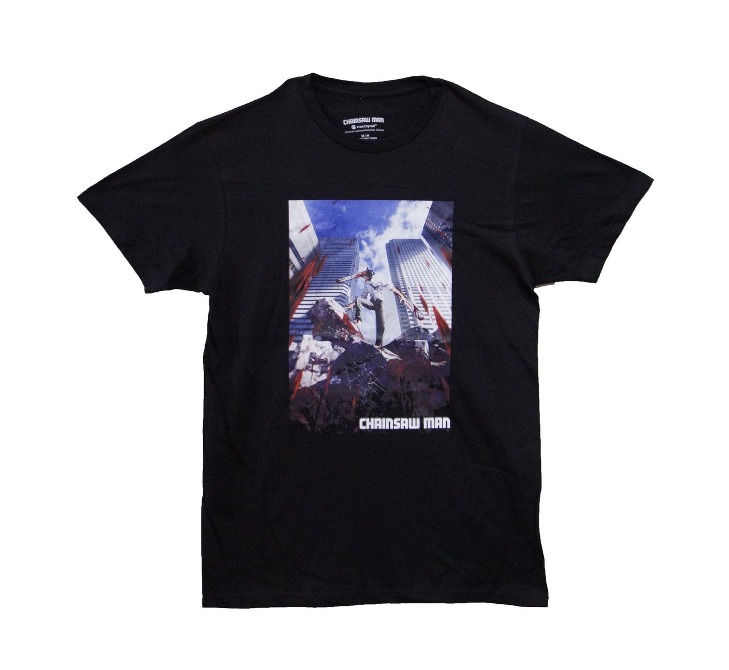 Chainsaw Man Bloody Buildings - Black