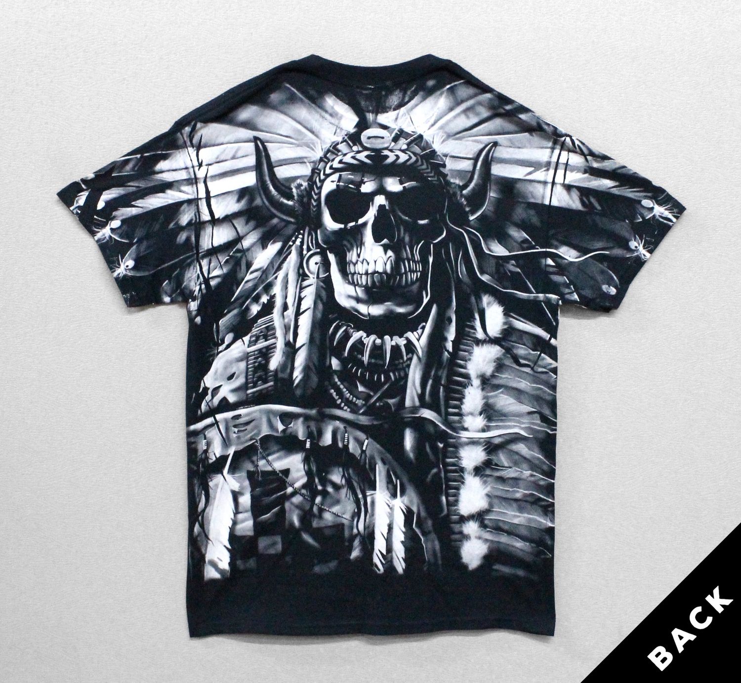 Fantasy Indian Skull - Black