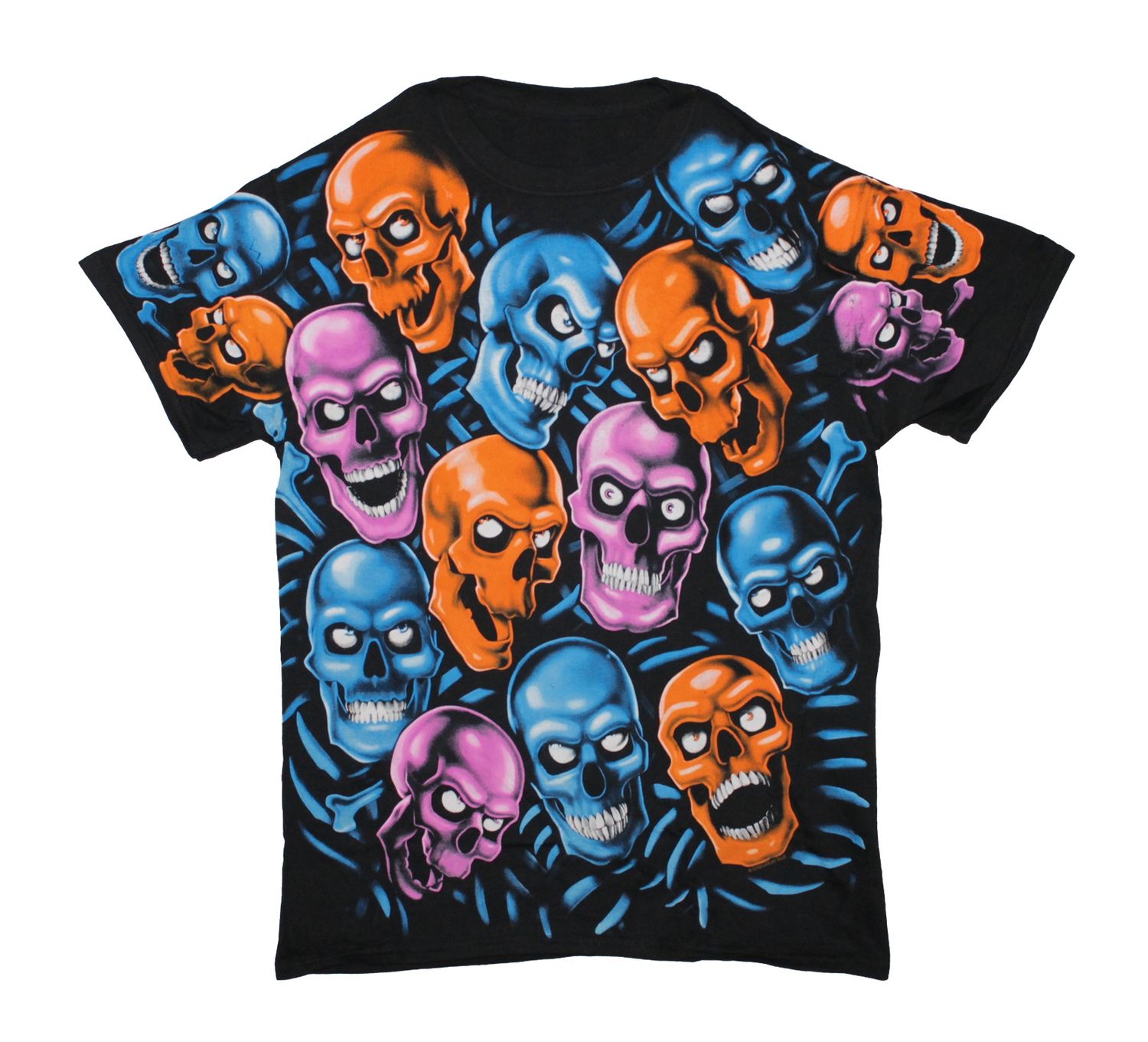 Fantasy Skull Pile BLU/PNK/ORNG